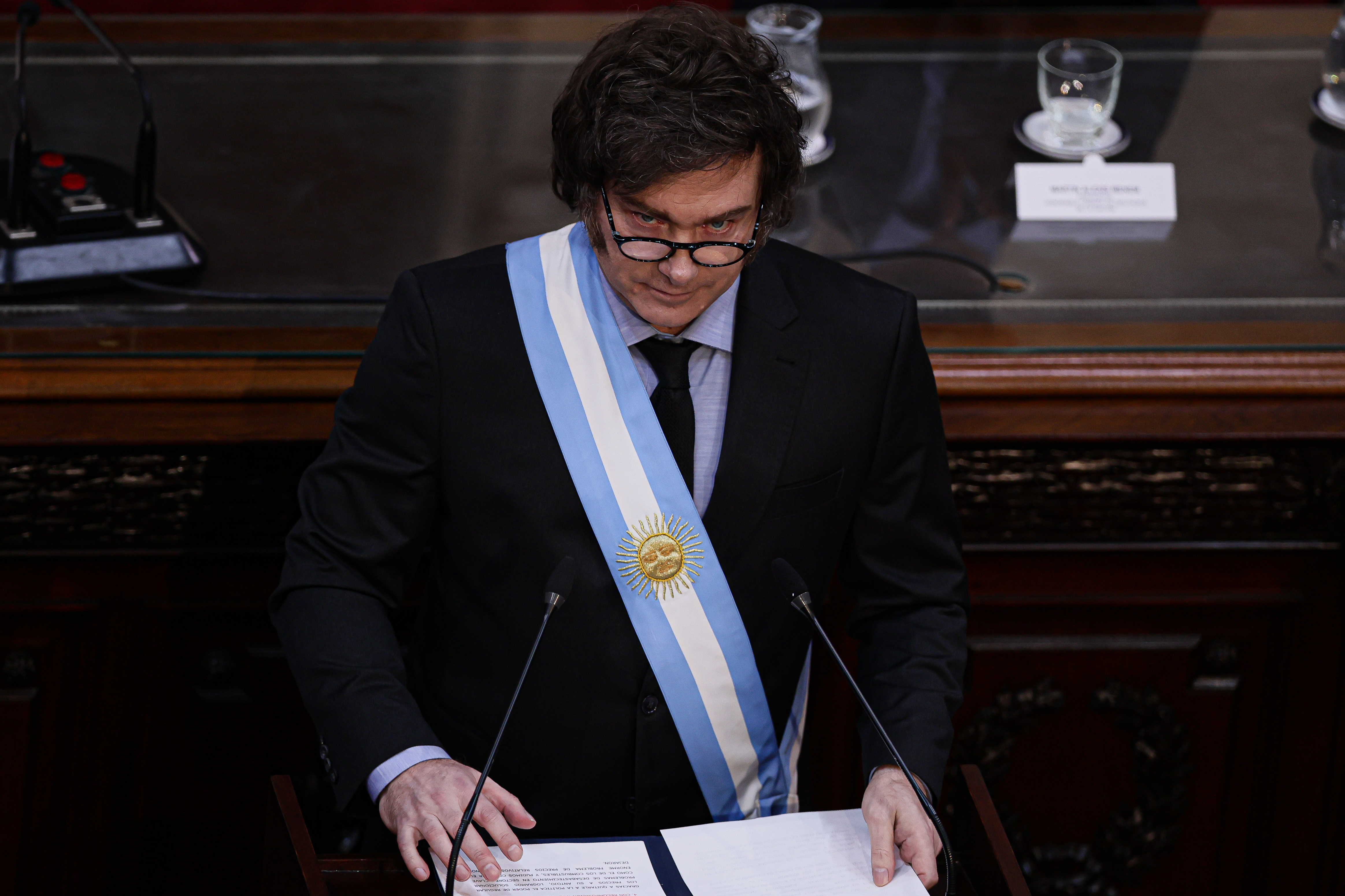 Argentine President Outlines Government Goals Amid Political Tensions Buenos Aires, Argentina – March 1, 2025: Argentine President Javier Milei inaugurates the 2025 ...