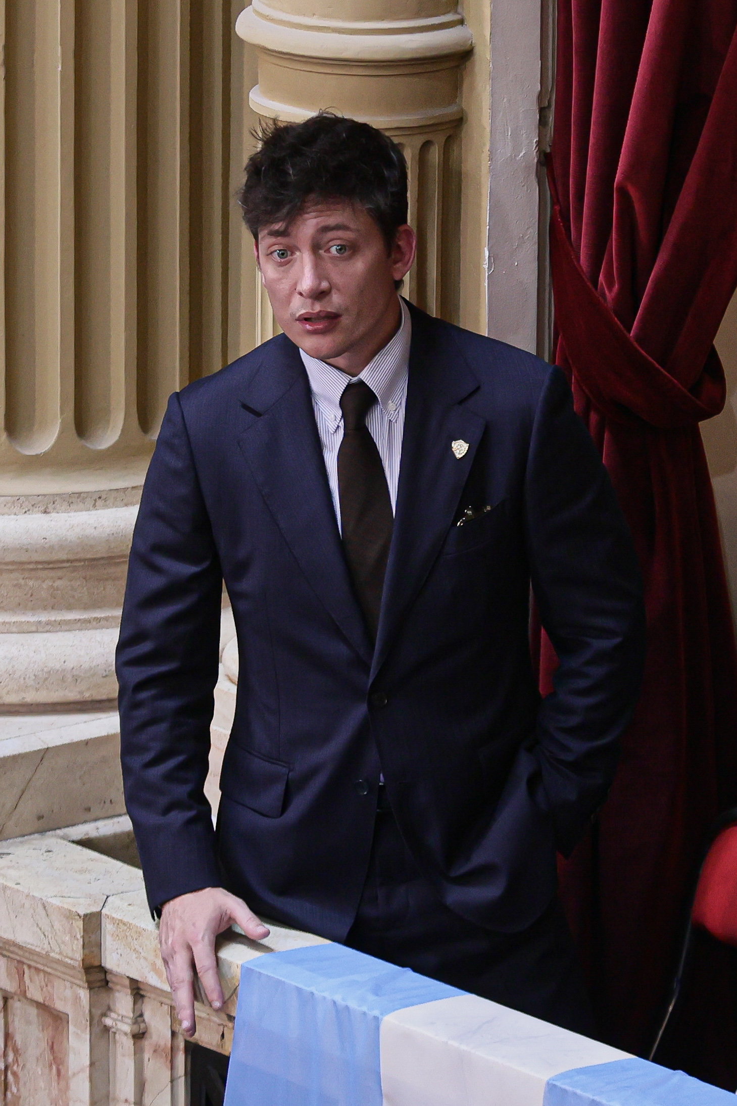 Argentine President Outlines Government Goals Amid Political Tensions Buenos Aires, Argentina – March 1, 2025: Santiago Caputo today during the act of Argentine Pre...