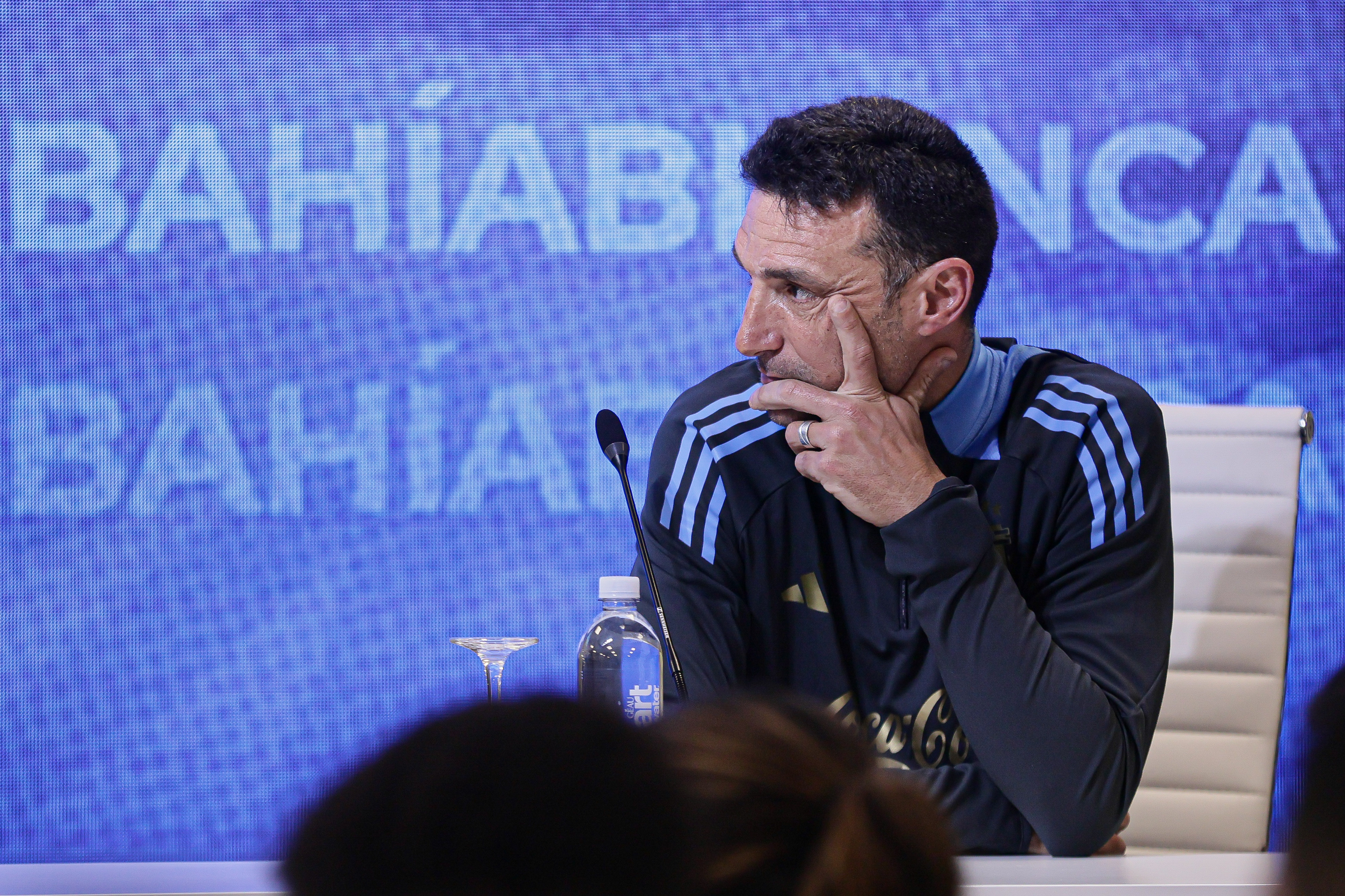 Lautaro Martínez, Claudio Tapia, Germán Pezzella, and Lionel Scaloni Hold Press Conference Ahead of Argentina’s Training Buenos Aires, Argentina – March 18, 2025: Argentina national team captain Lautaro Martínez, AF...