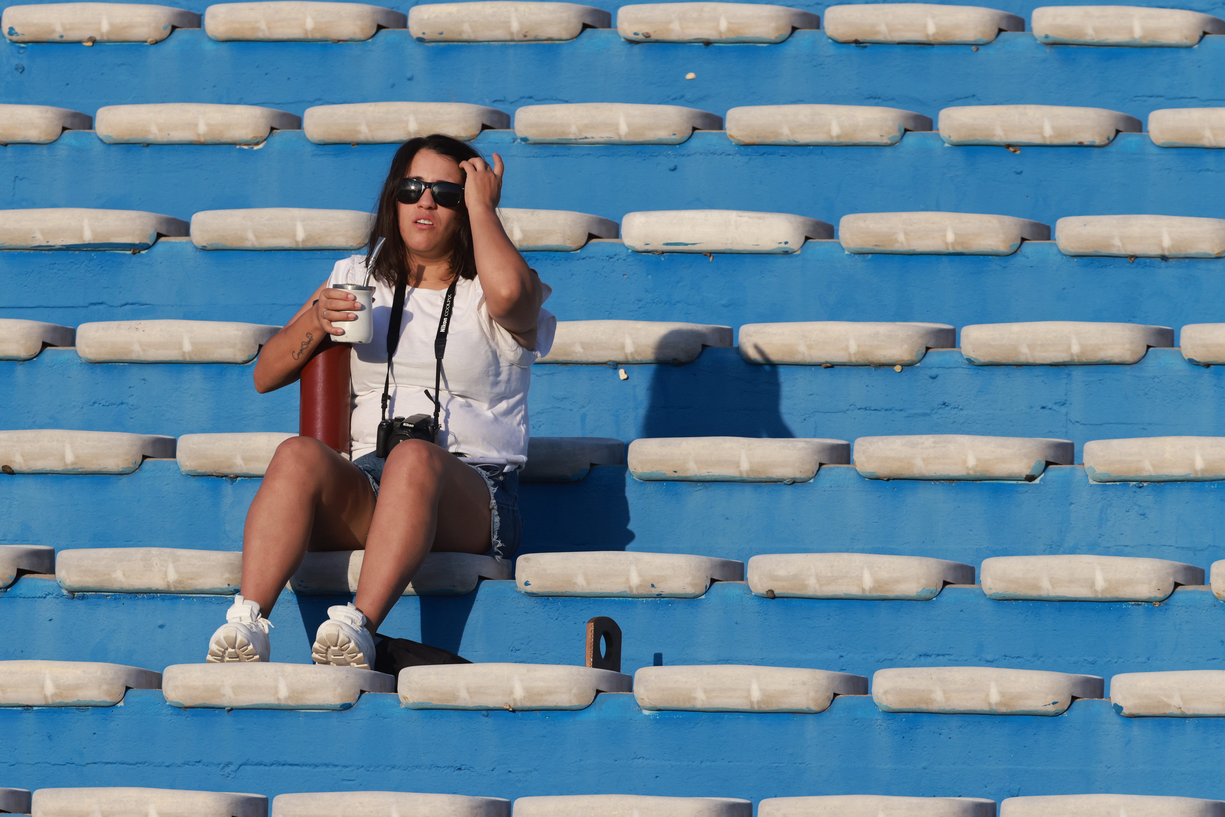 South American Rivals Face Off at Estadio Centenario for Matchday 13 Montevideo, Uruguay – March 21, 2025: Uruguayan fans await the start of the match against Argen...