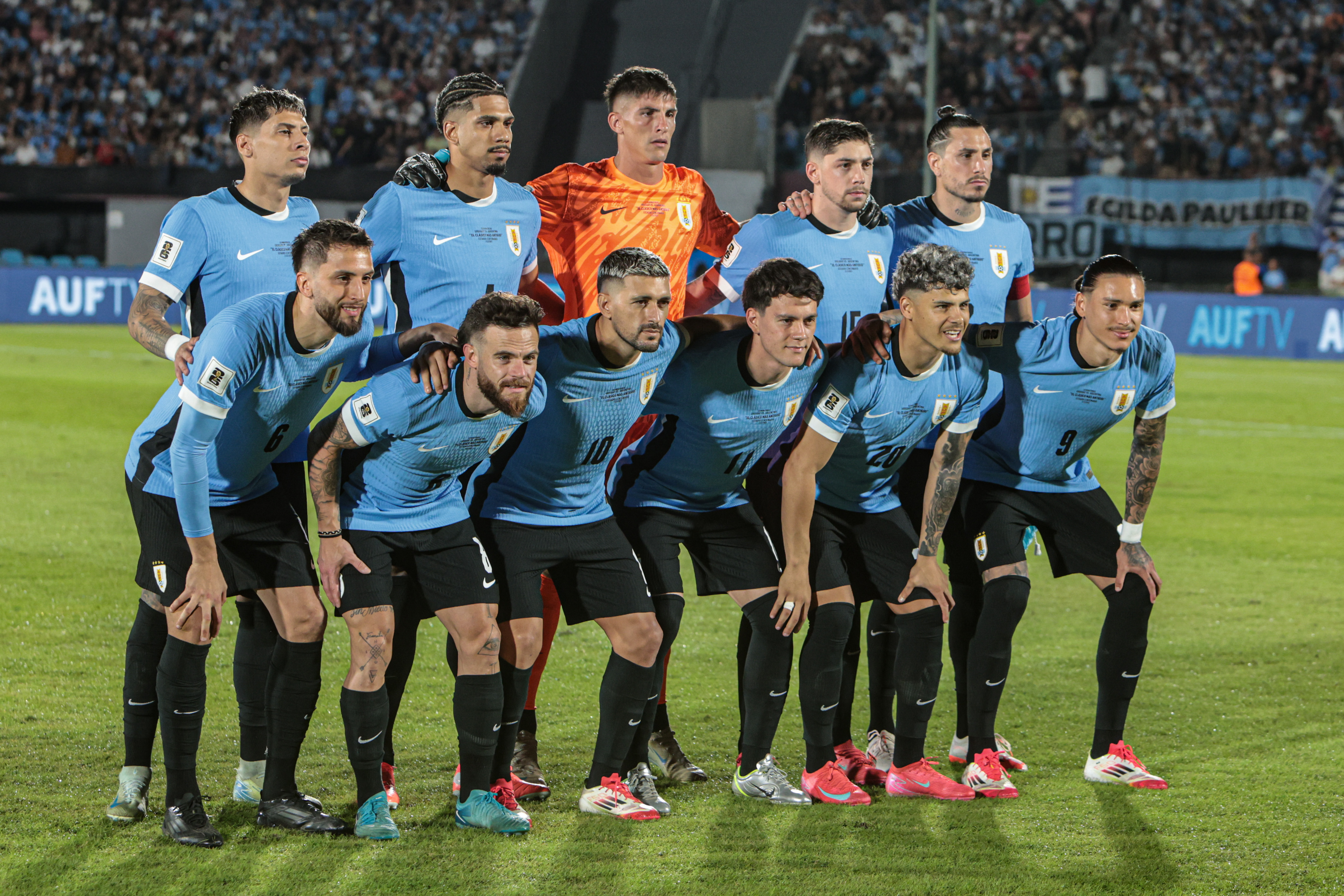 South American Rivals Face Off at Estadio Centenario for Matchday 13 Montevideo, Uruguay – March 21, 2025: Uruguay Formation. Uruguay and Argentina face off at Es...
