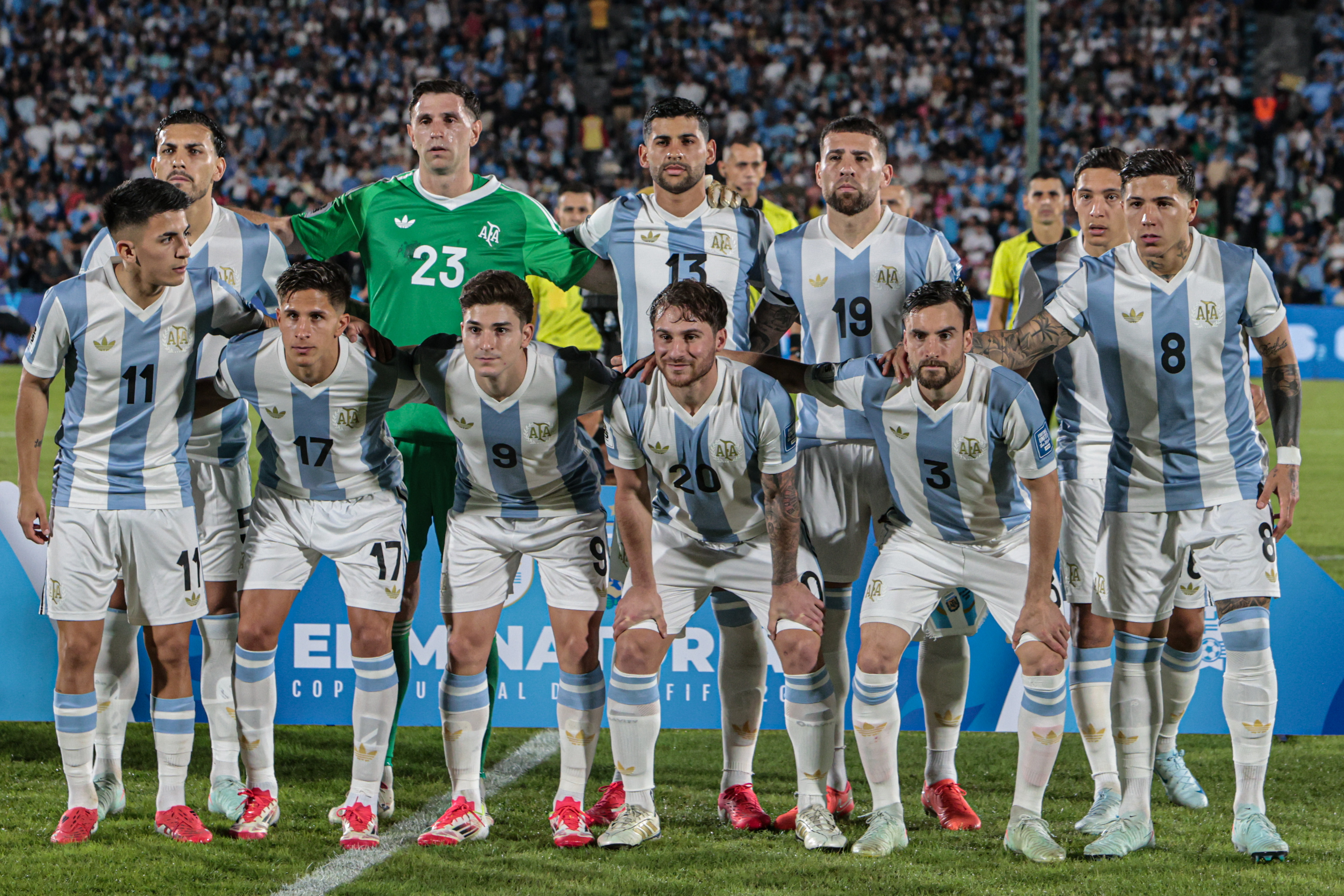 Montevideo, Uruguay – March 21, 2025:   Argentina Formation. Uruguay and Argentina face off at ...