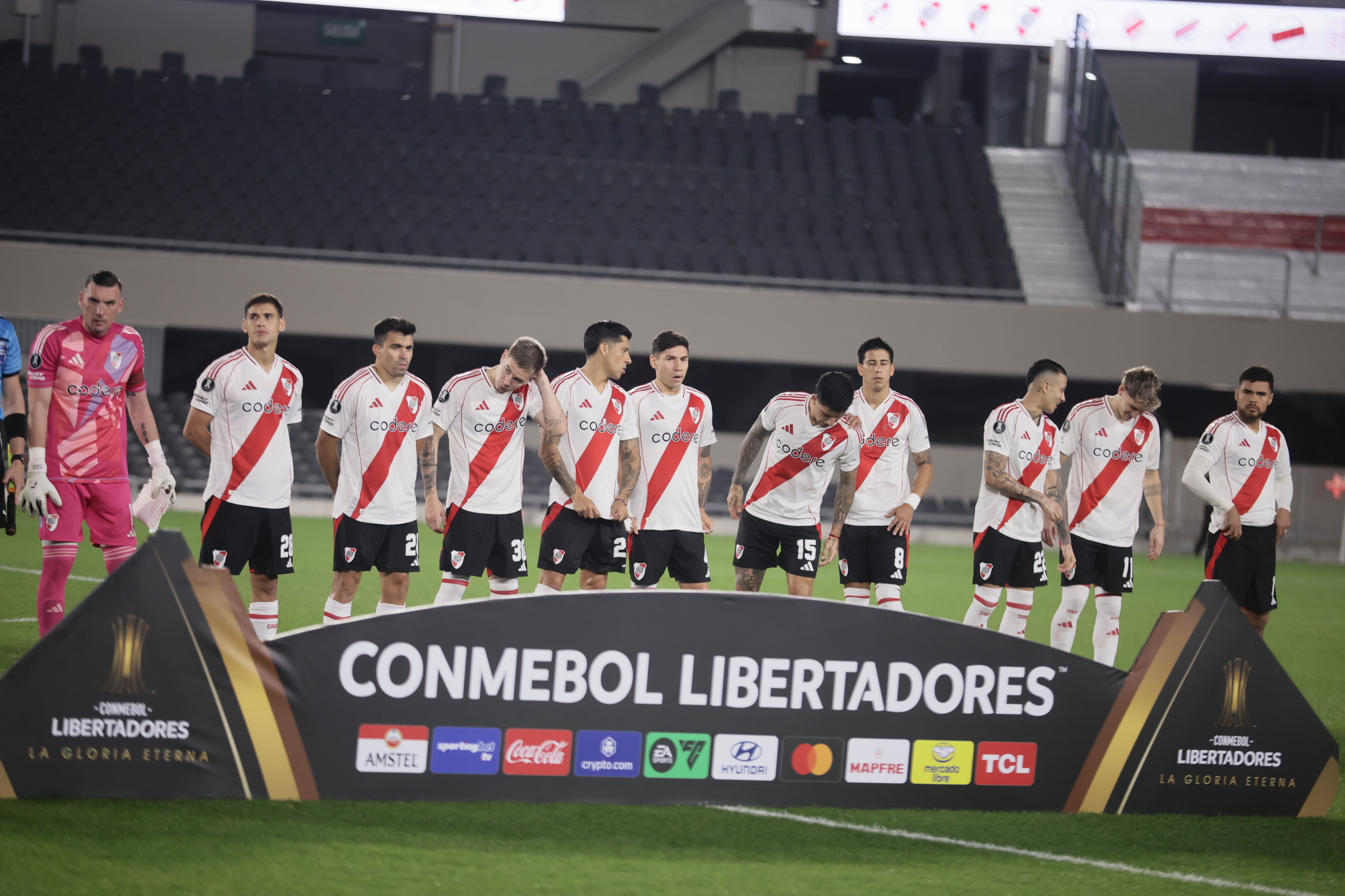 Buenos Aires, Argentina – April 8, 2025:   River Plate faces Barcelona SC of Guayaquil at Estad...