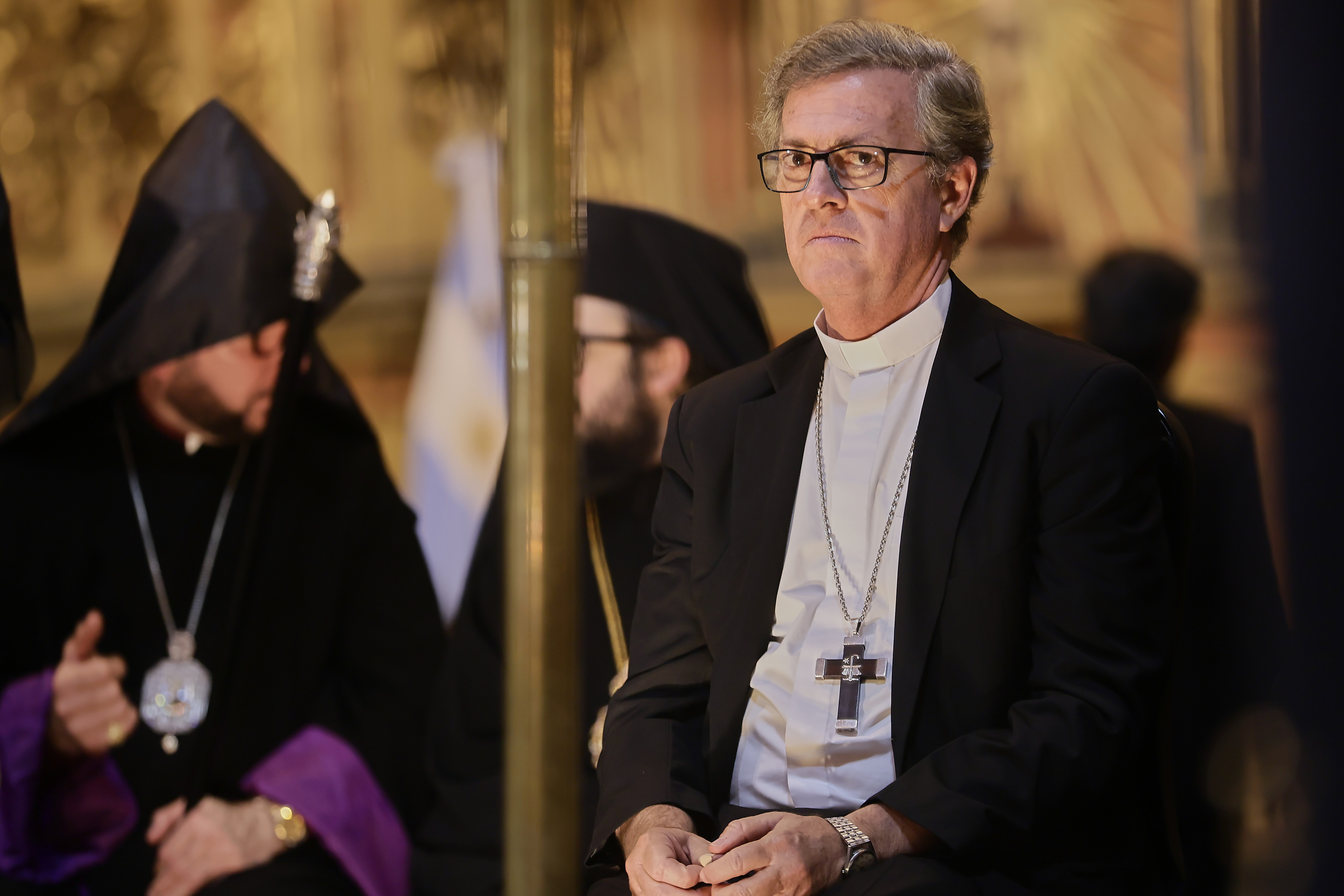 Argentine government officials attended an interfaith ceremony in honor of Pope Francis following his passing Buenos Aires, Argentina - April 22, 2025: Argentine
the Archbishop of Buenos Aires, Jorge García...