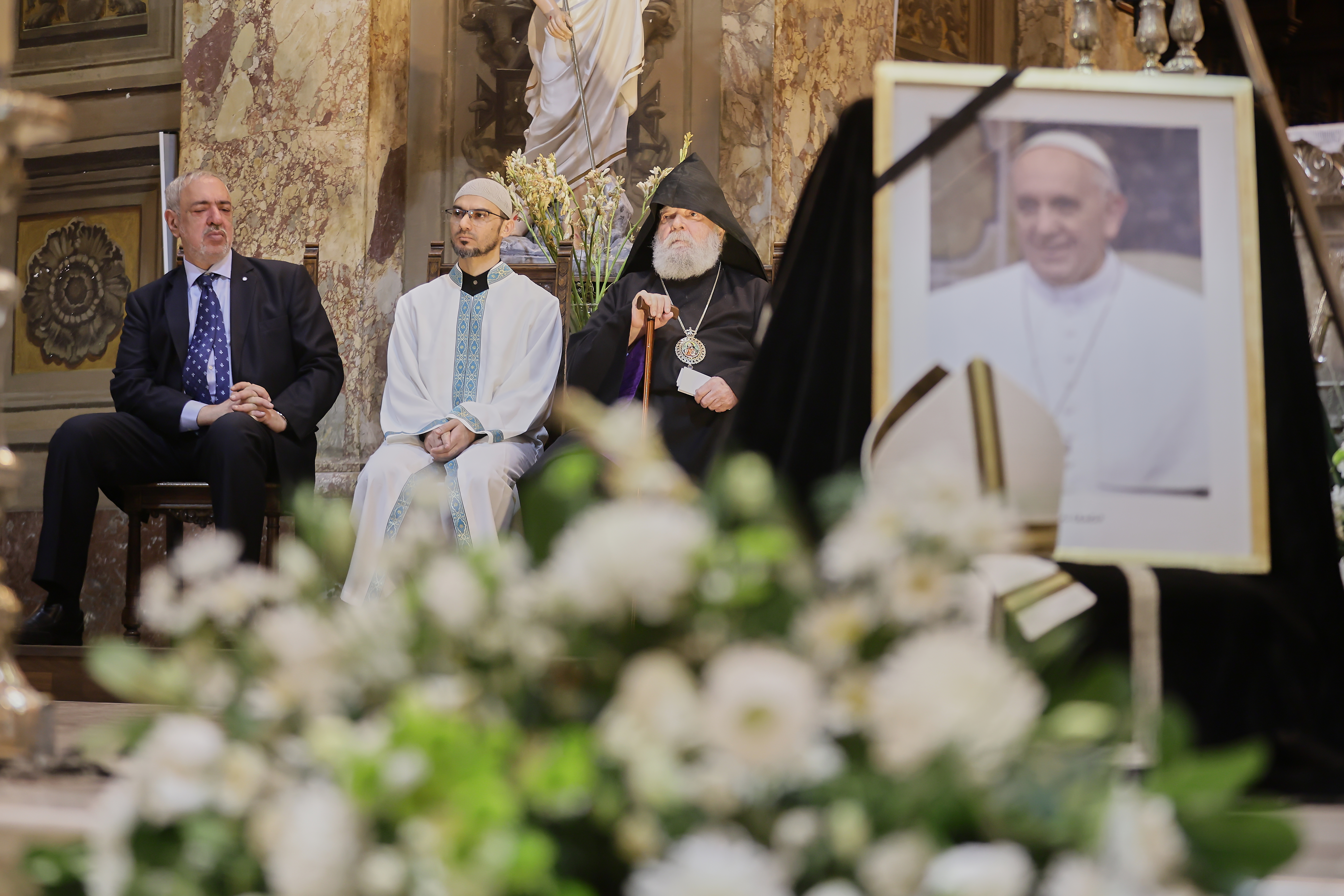 Buenos Aires, Argentina - April 22, 2025: Argentine government officials attended an interreligio...