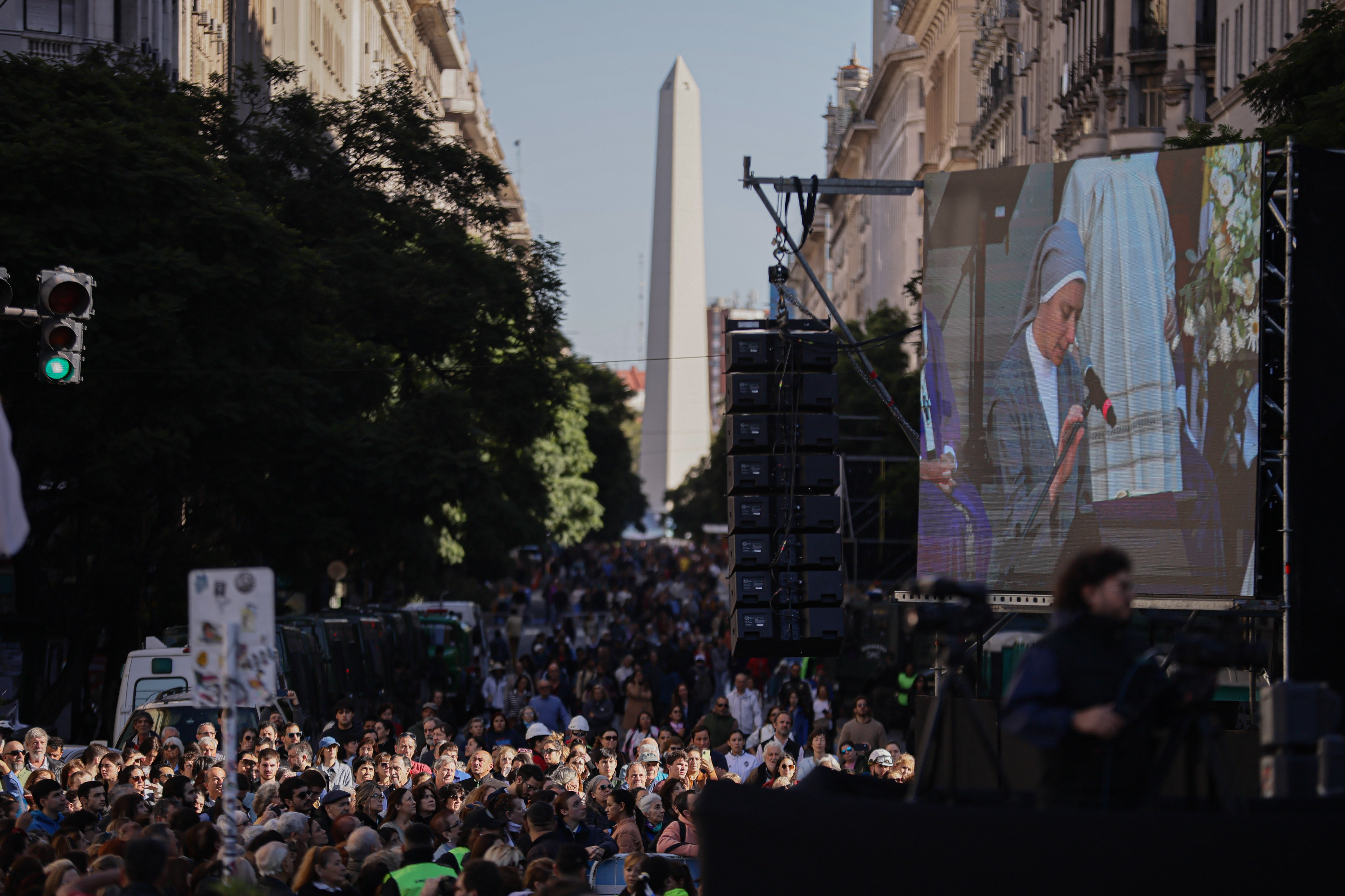 Emotivo homenaje al pontífice argentino oficiado por el arzobispo Jorge García Cuerva Buenos Aires, Argentina - 26 abril, 2025: El arzobispo de Buenos Aires, Jorge García Cuerva, ofi...