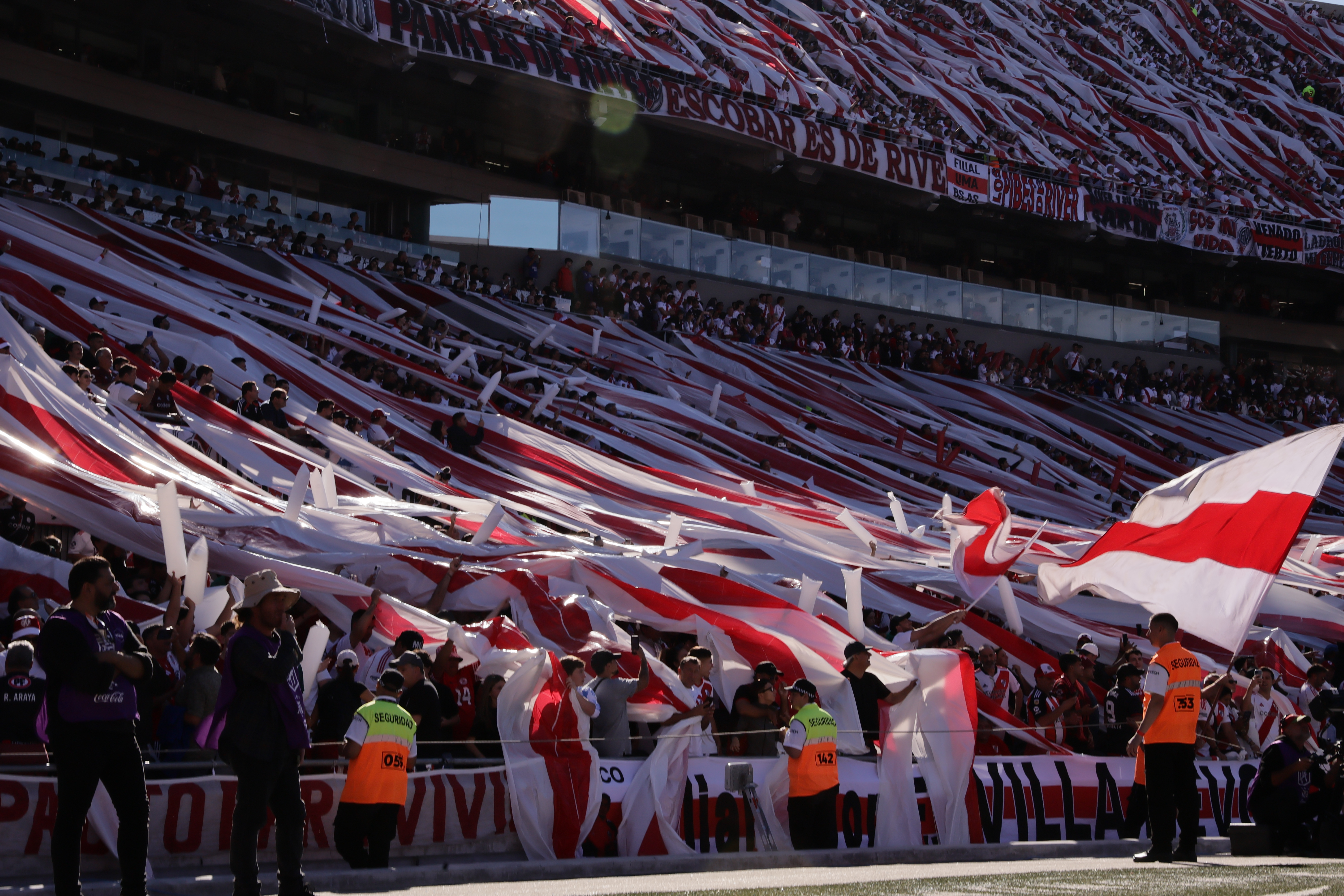 River Plate hosts Boca Juniors in a crucial match for the 2025 Apertura Tournament Buenos Aires, Argentina - April 27, 2025: River Plate and Boca Juniors face off at Estadio Monume...