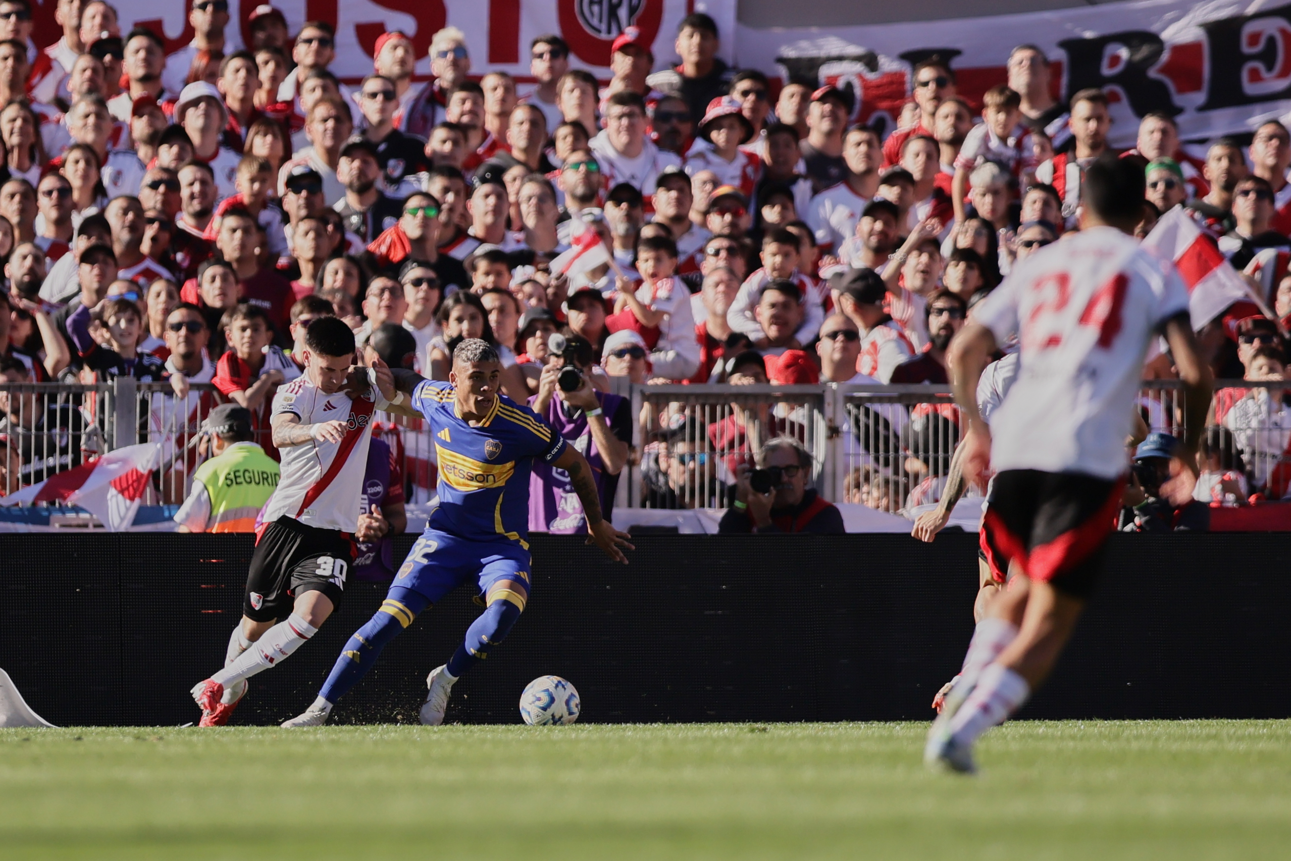 Buenos Aires, Argentina - April 27, 2025: Ayrton Costa From BocccRiver Plate and Boca Juniors fac...