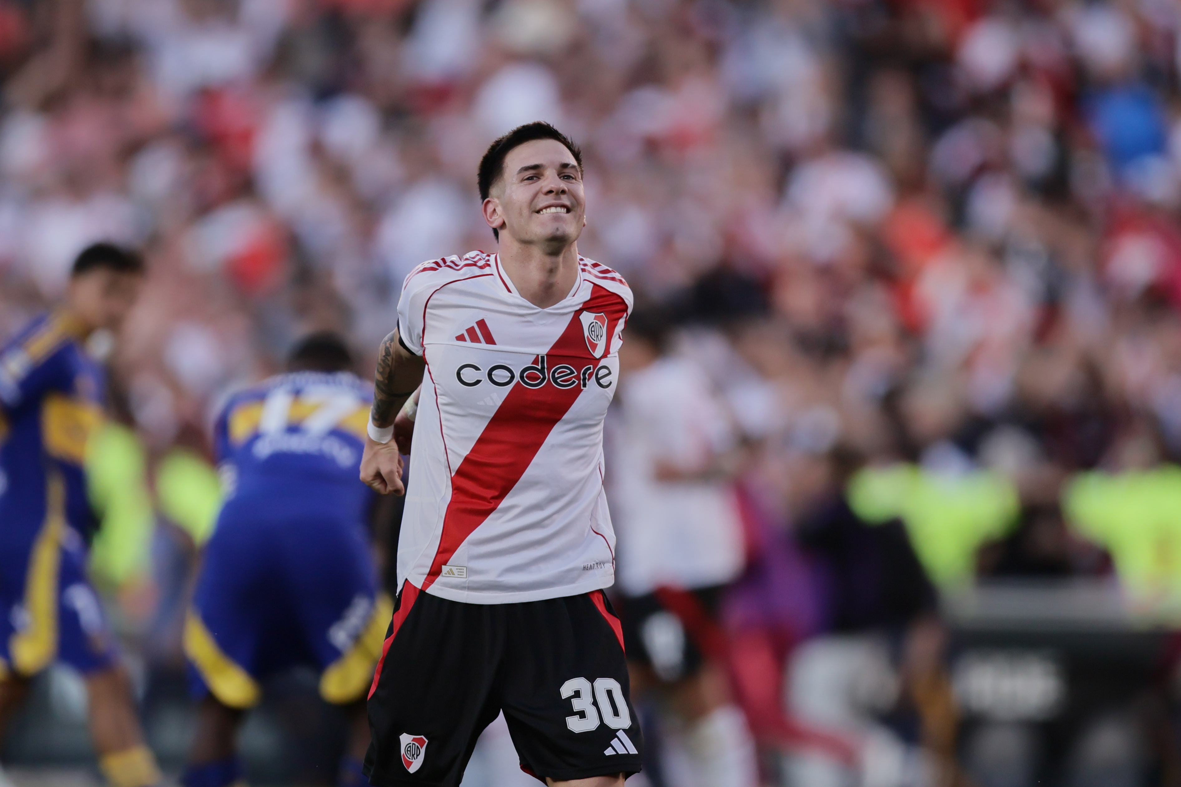 River Plate hosts Boca Juniors in a crucial match for the 2025 Apertura Tournament Buenos Aires, Argentina - April 27, 2025: River Plate and Boca Juniors face off at Estadio Monume...