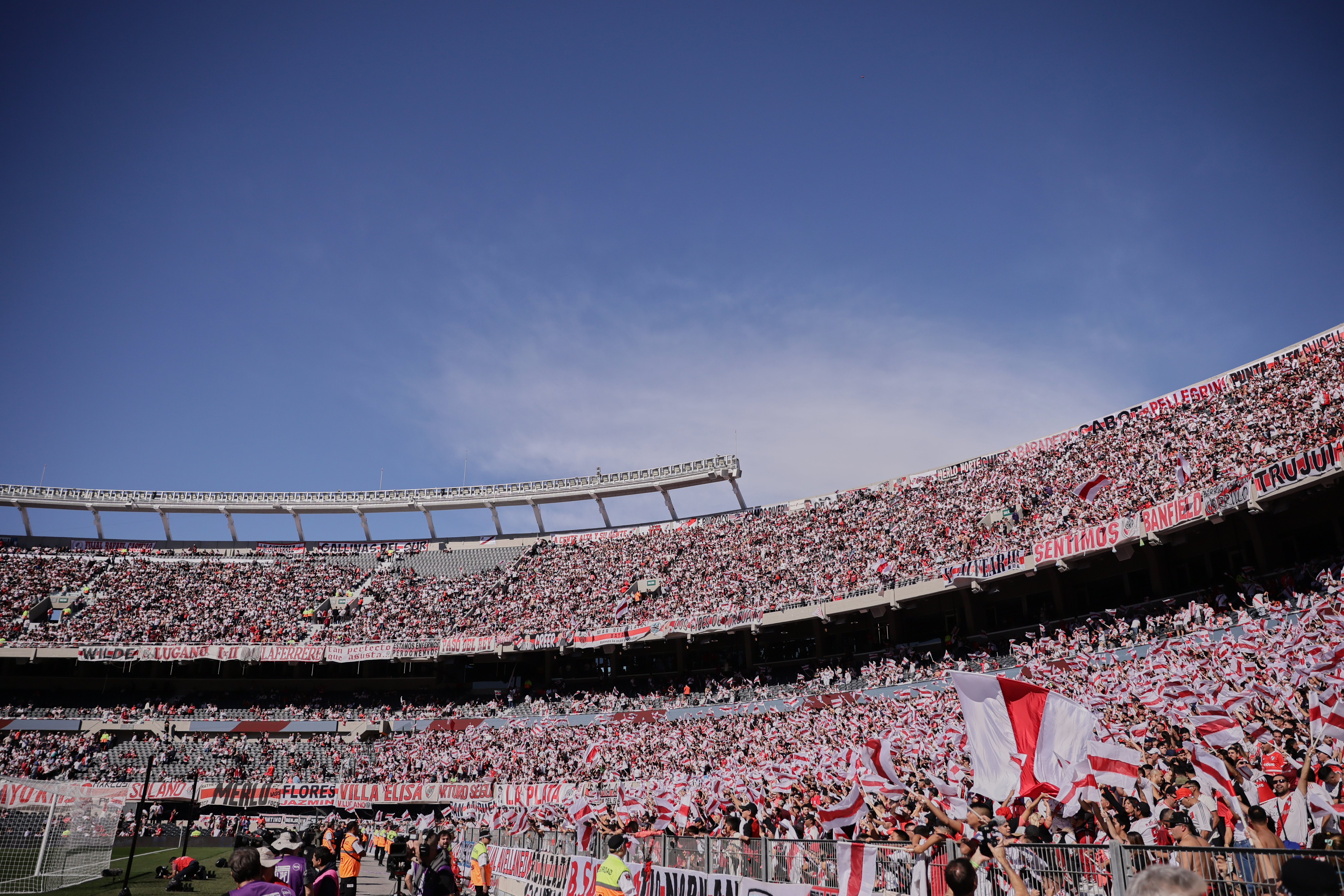 River Plate hosts Boca Juniors in a crucial match for the 2025 Apertura Tournament Buenos Aires, Argentina - April 27, 2025: River Plate and Boca Juniors face off at Estadio Monume...