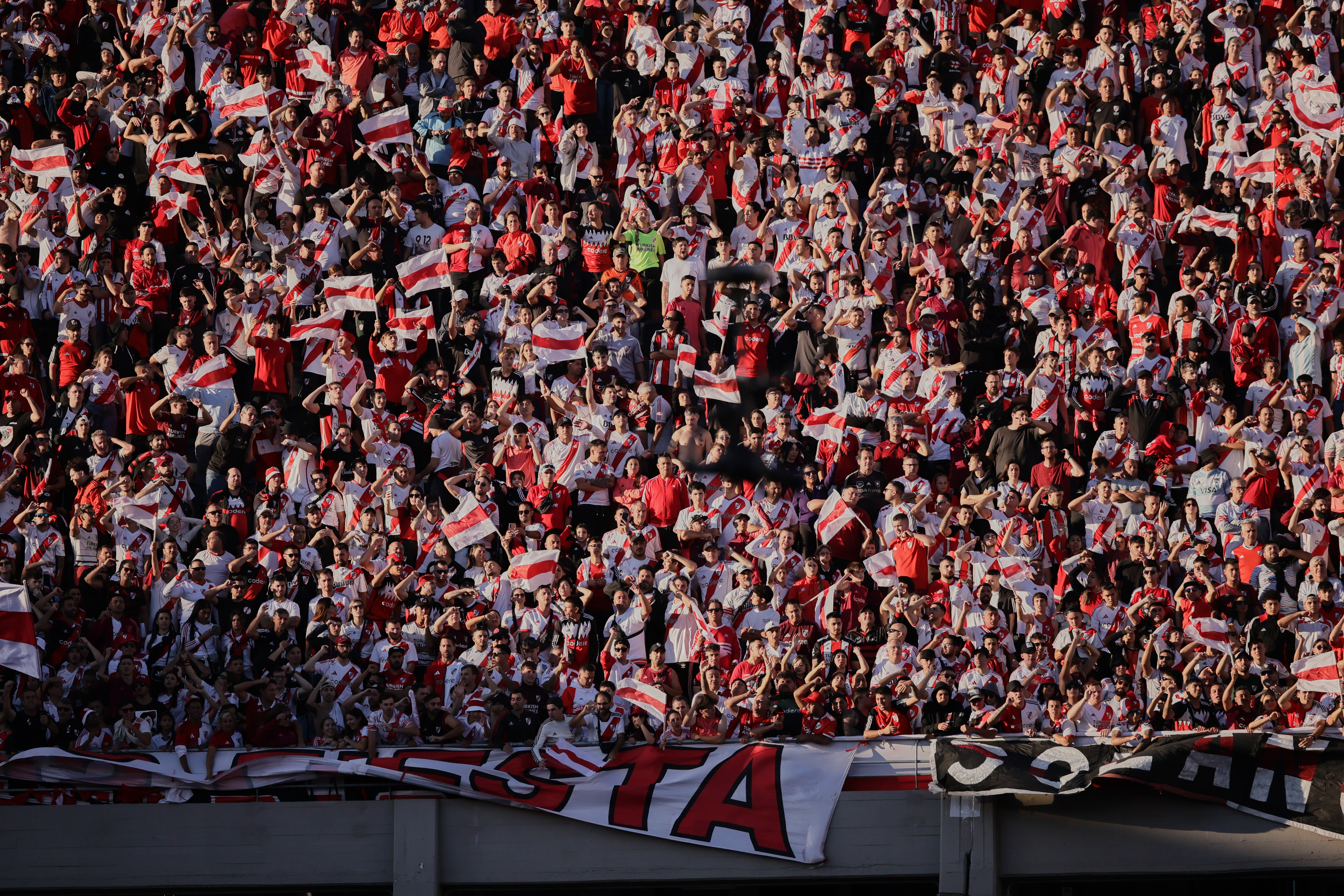 River Plate hosts Boca Juniors in a crucial match for the 2025 Apertura Tournament Buenos Aires, Argentina - April 27, 2025: River Plate and Boca Juniors face off at Estadio Monume...