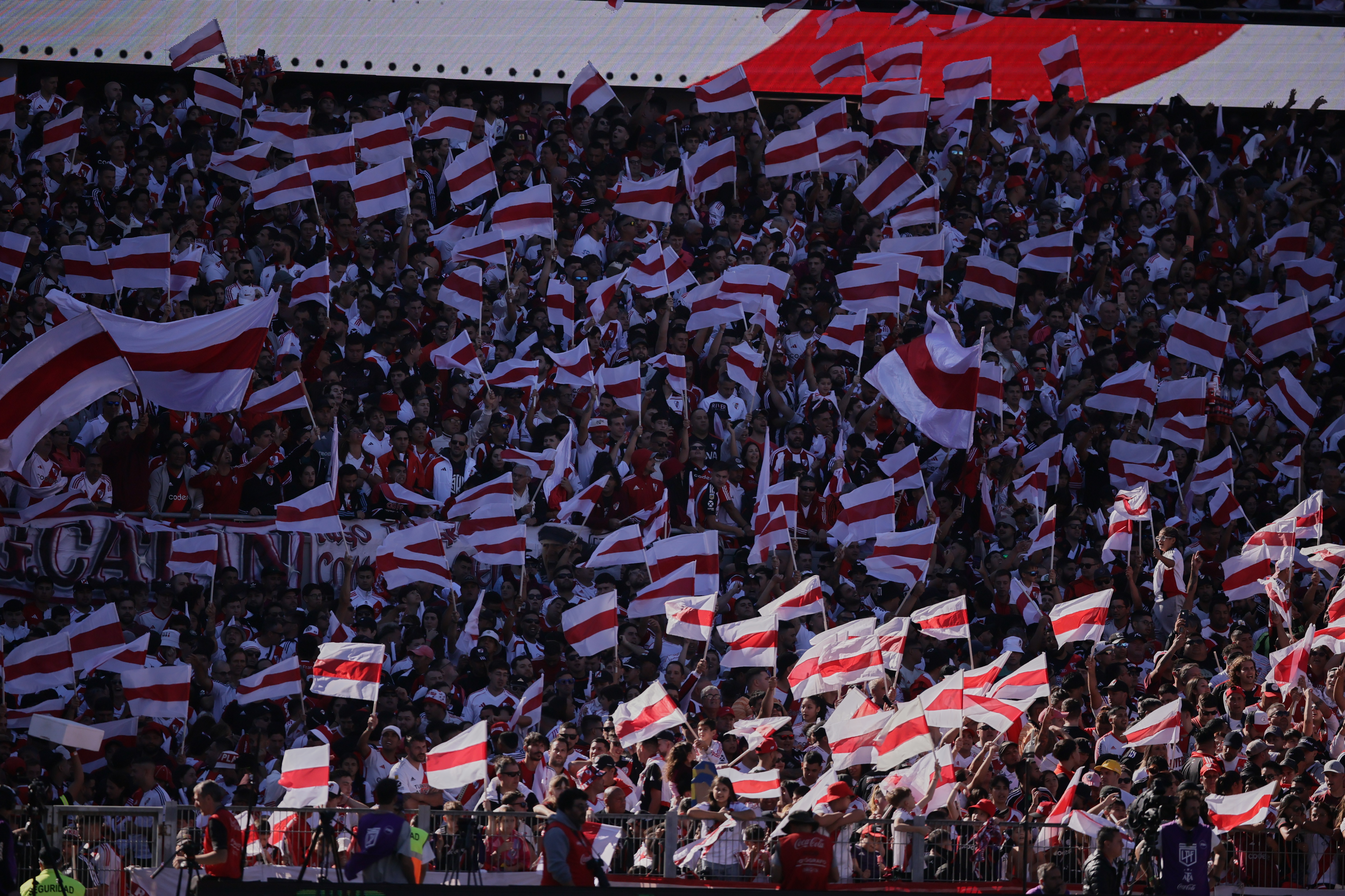 River Plate hosts Boca Juniors in a crucial match for the 2025 Apertura Tournament Buenos Aires, Argentina - April 27, 2025: River Plate and Boca Juniors face off at Estadio Monume...