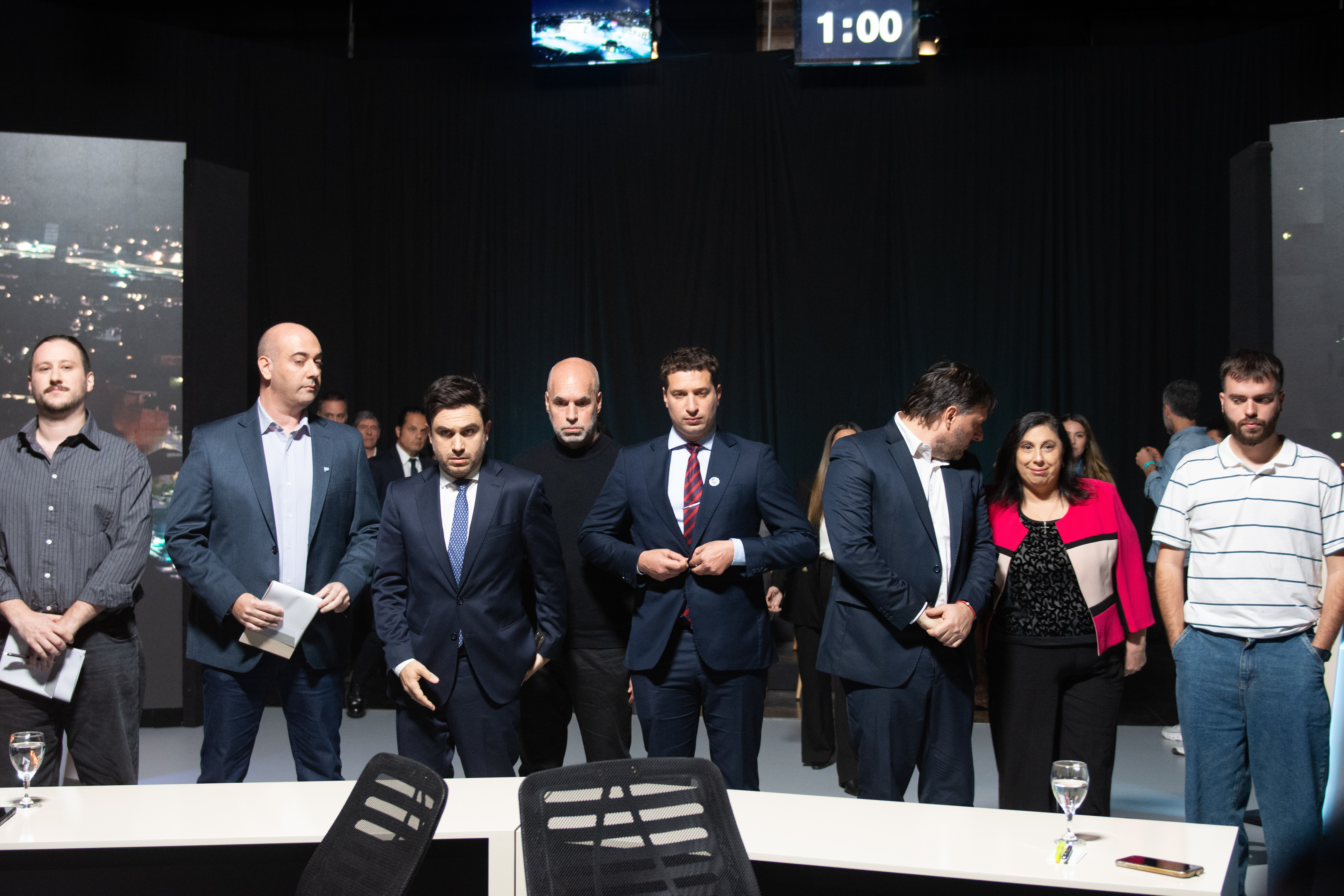 Llegada candidatos al debate Buenos Aires, Argentina - 29 abril, 2025: Los principales candidatos a legisladores porteños lle...