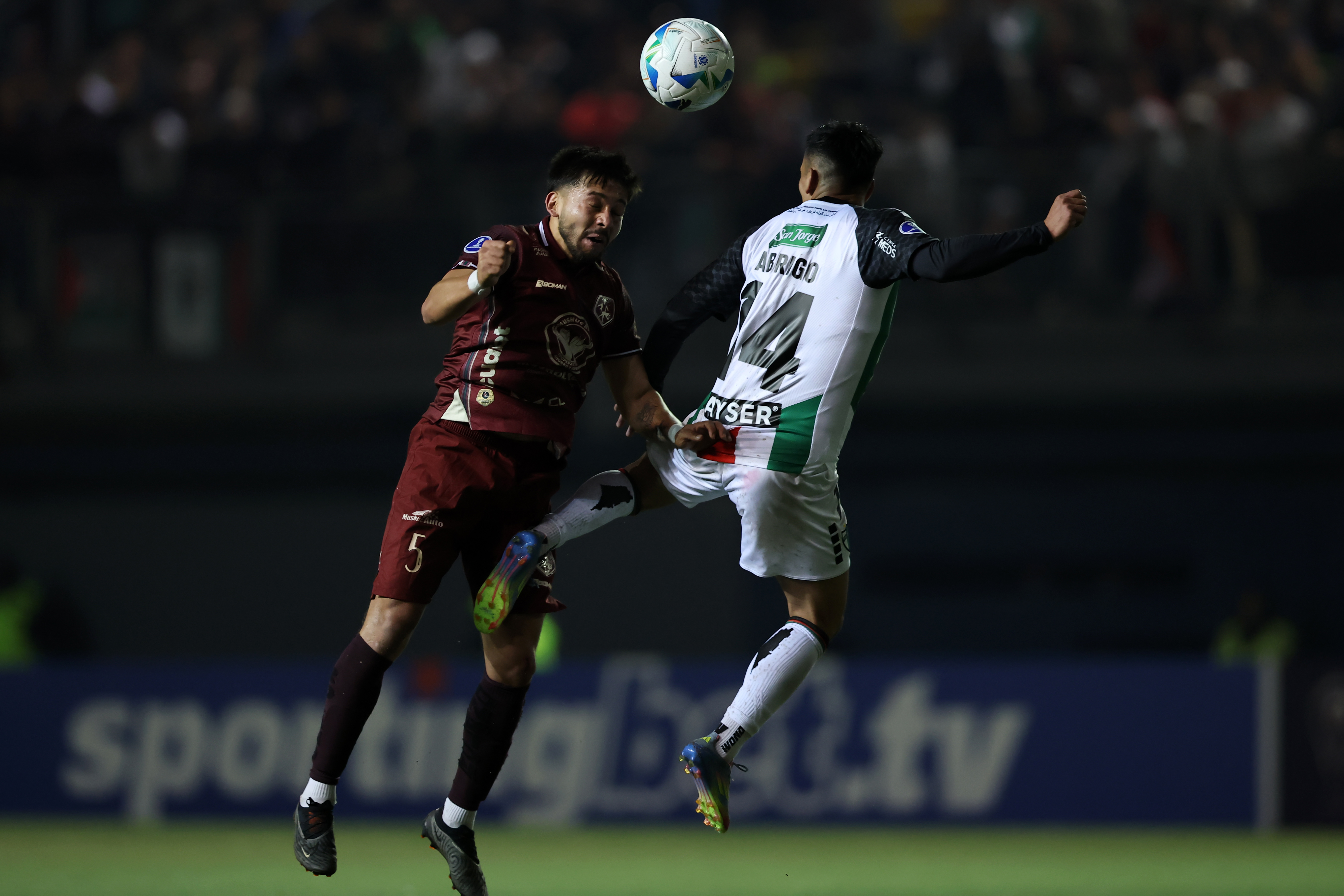 Palestino se despide de la fase grupal de la Sudamericana con una derrota como local ante Mushuc Runa
Pese a que estaba todo decidido en la zona E, ambos animaron un entretenido partido en La Florida. El mismo que se decidió 2-0 para los ecuatorianos, que avanzan a cuartos para que los de La Cisterna jueguen una eliminación ante a un tercero de Libertadores. Santiago, Chile - 28 mayo, 2025: Jugadores del club Palestino reaccionan tras la derrota 2-0 fren...