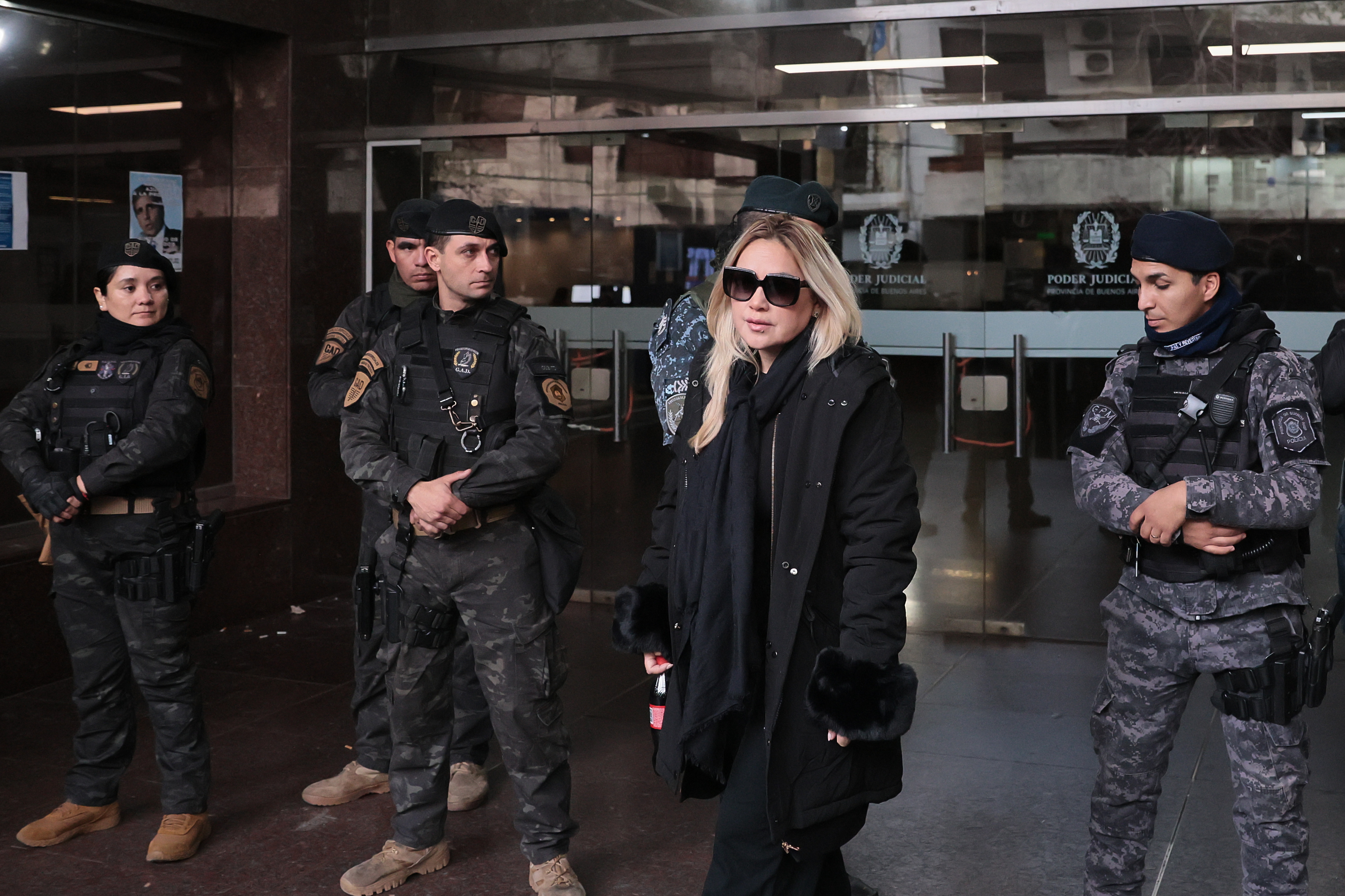 Annulled trial over the death of Maradona Buenos Aires, Argentina - May 29, 2025: Veronica Ojeda, former Maradona's wife leaves the court. ...