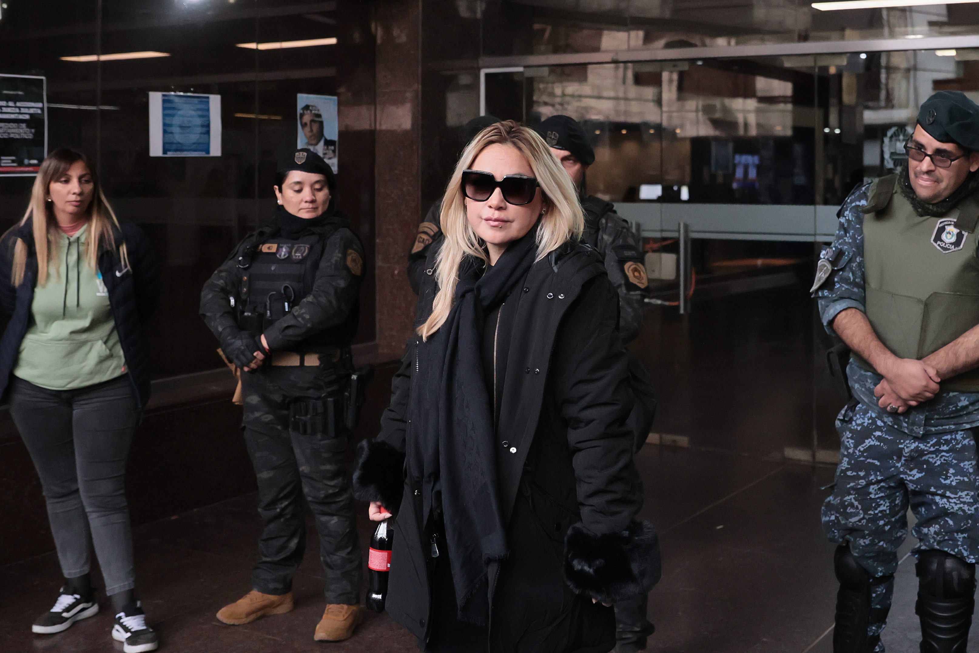 Annulled trial over the death of Maradona Buenos Aires, Argentina - May 29, 2025: Veronica Ojeda, former Maradona's wife leaves the court. ...