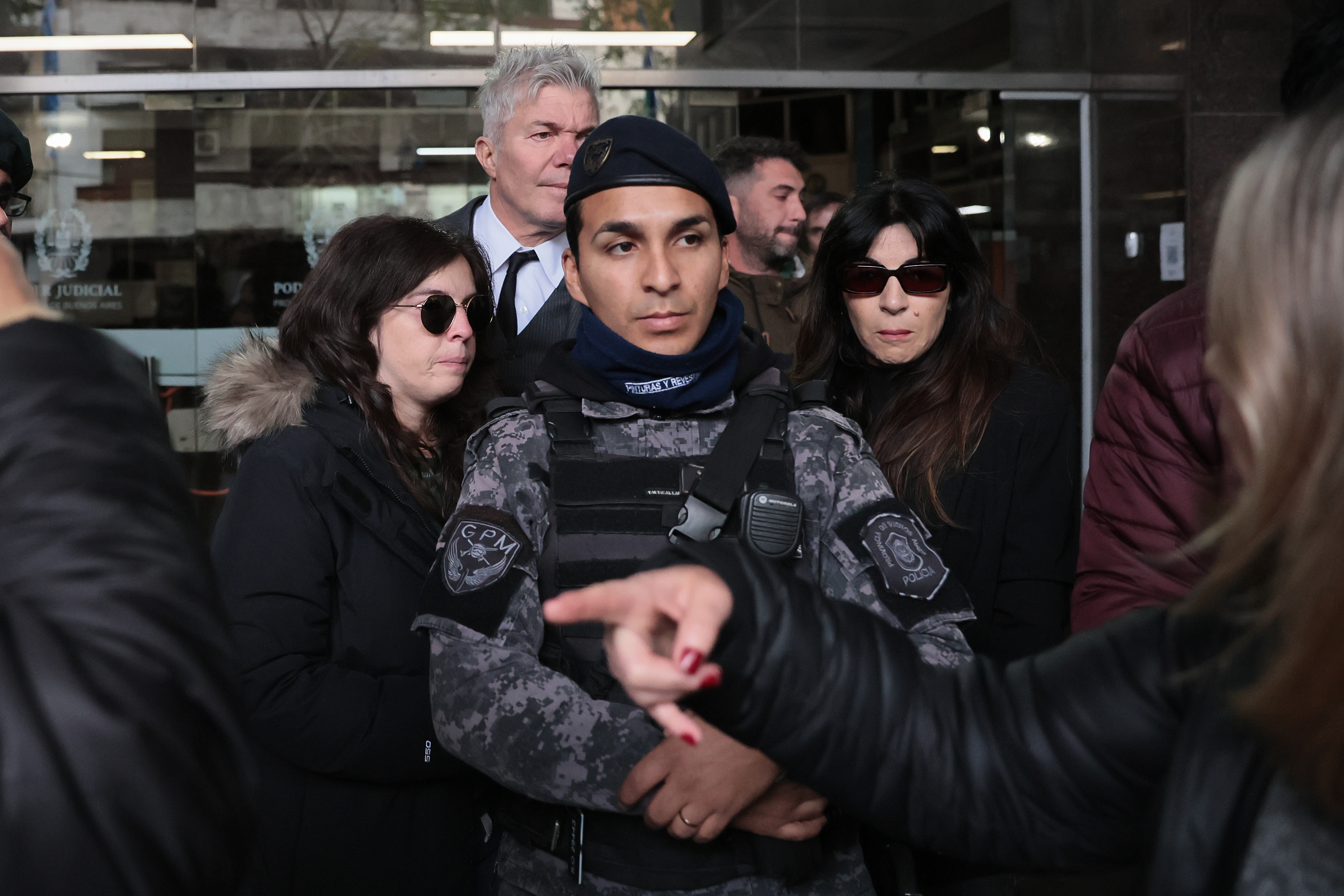 Annulled trial over the death of Maradona Buenos Aires, Argentina - May 29, 2025: Dalma (L) and Gianina (R) Maradona leave the court guarde...