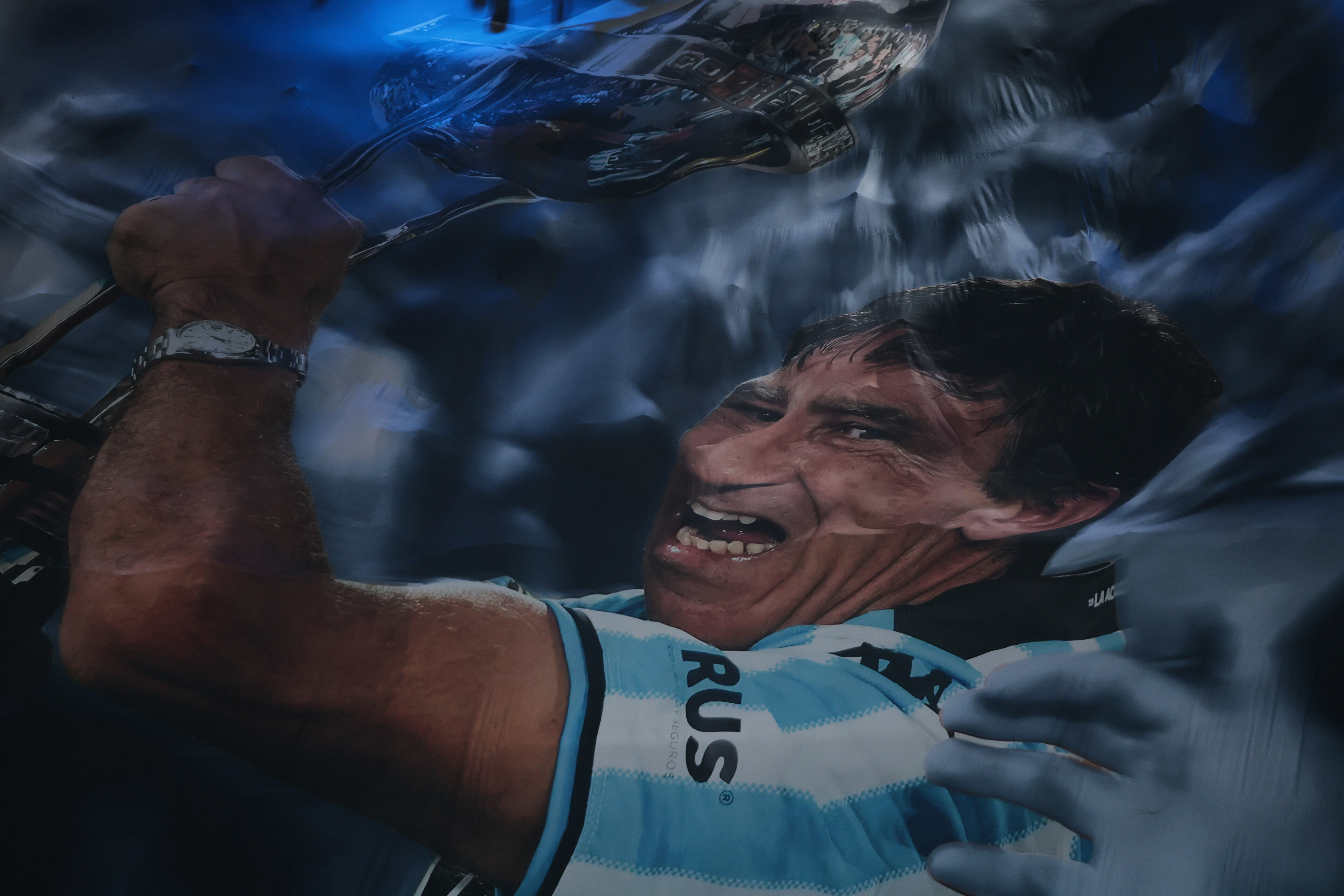 Avellaneda, Argentina - May 29, 2025: Players of Argentina’s Racing Club and Brazil’s Fortale...