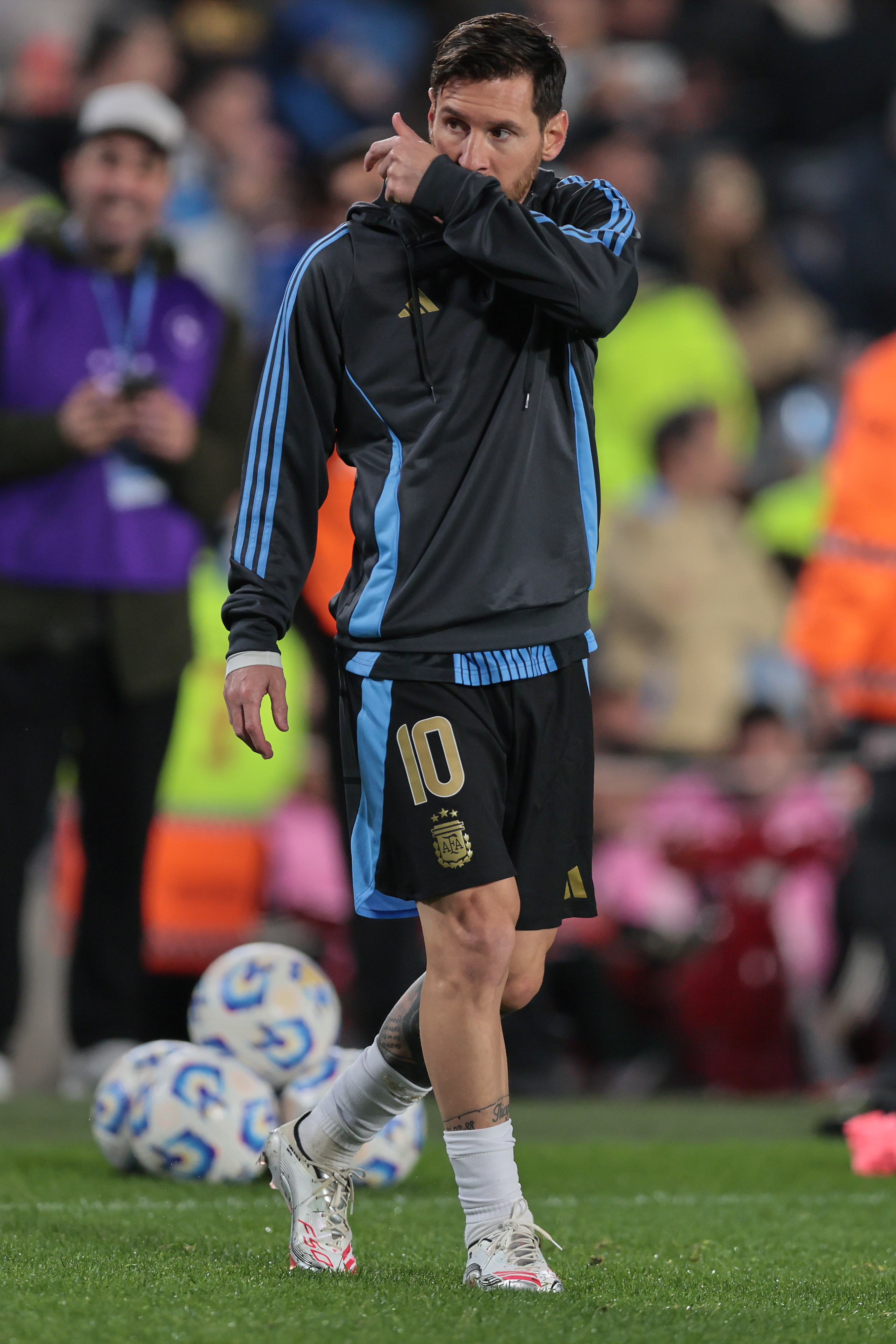 Colombia Inictial formation Buenos Aires, Argentina – June 10, 2025: Lionel Messi in the field. Argentina’s national team...