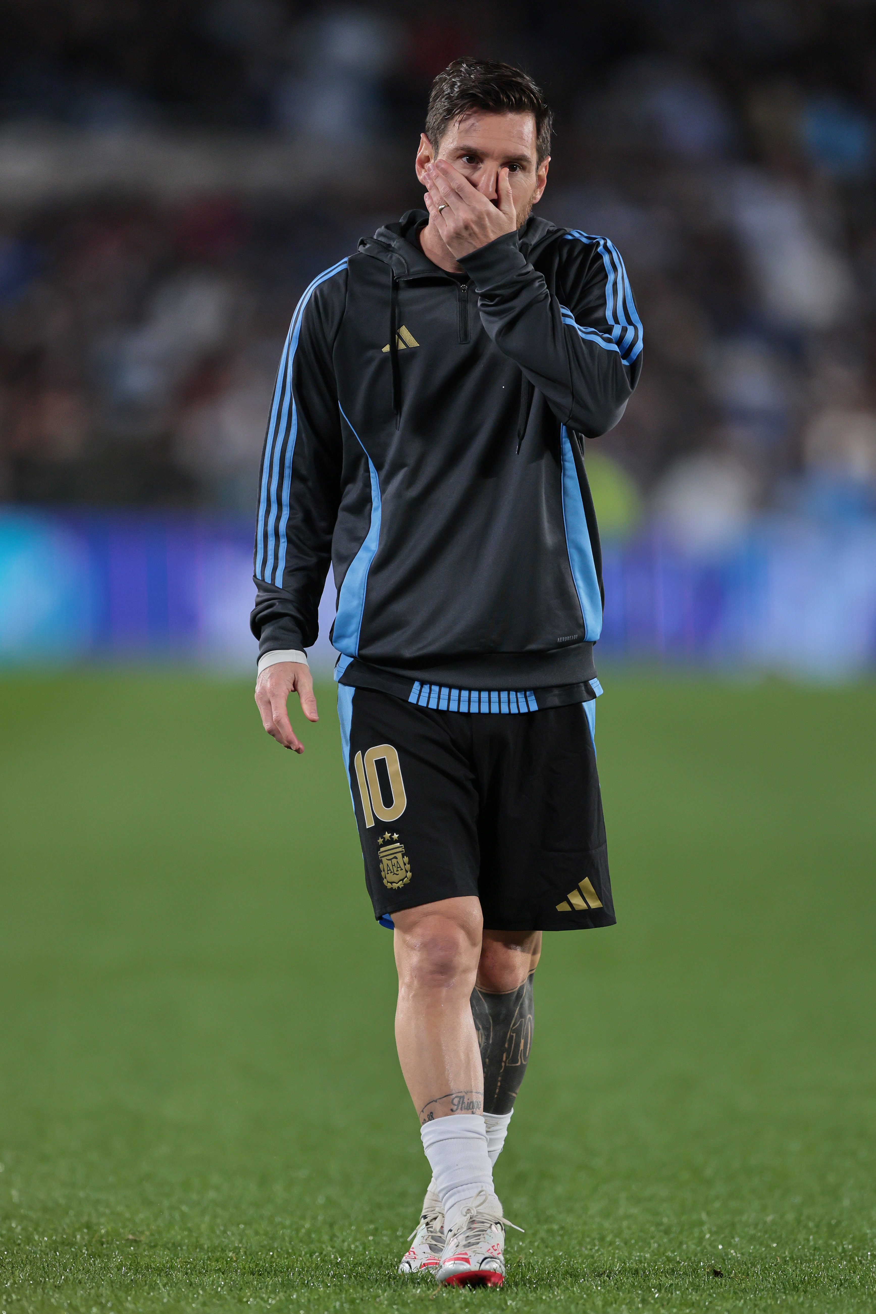 Colombia Inictial formation Buenos Aires, Argentina – June 10, 2025: Lionel Messi in the field. Argentina’s national team...