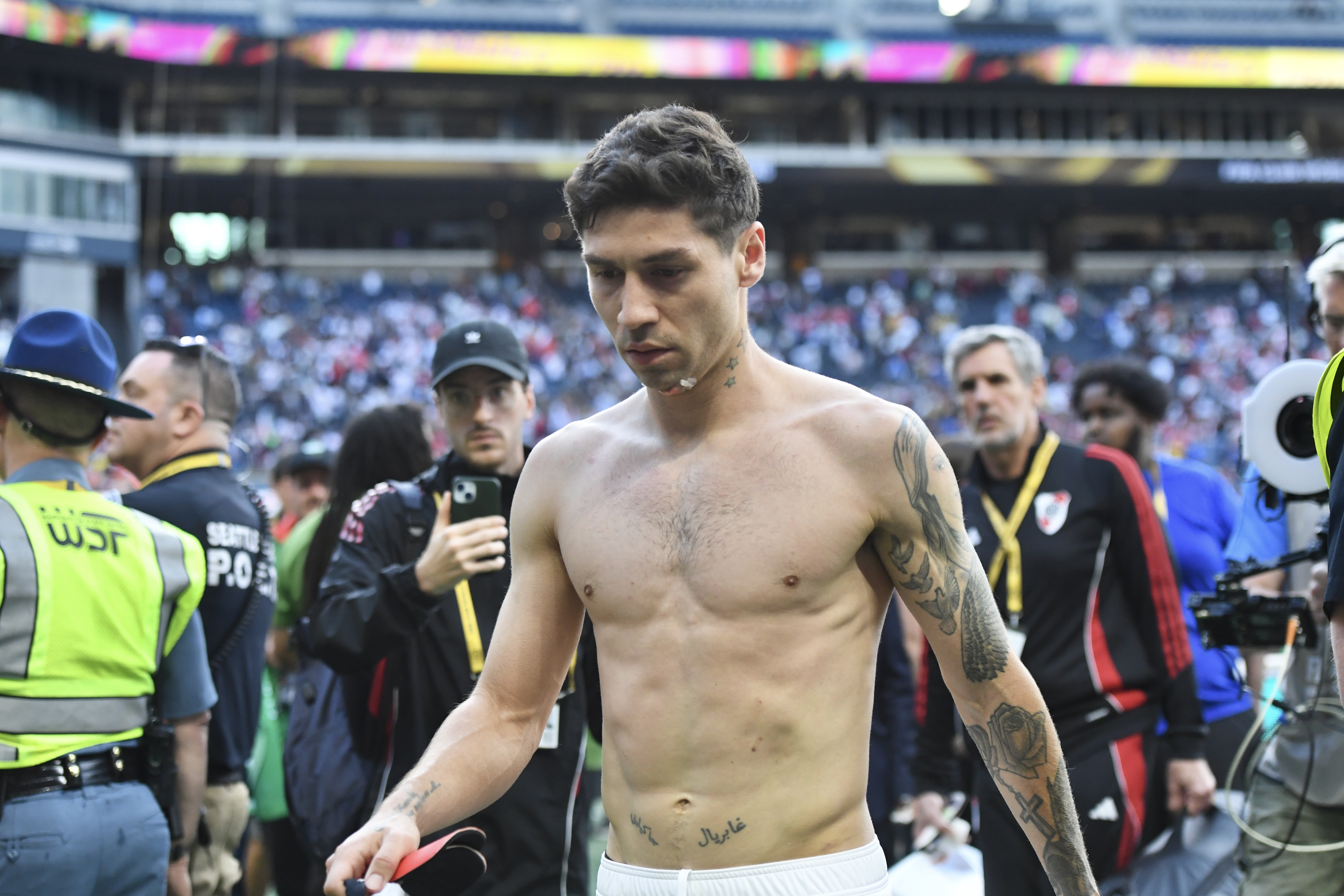 A draw is enough, but River aims for a direct qualification with a win Seattle, USA – June 25, 2025: River Plate faces Inter Milan at Lumen Field in Seattle in the fi...