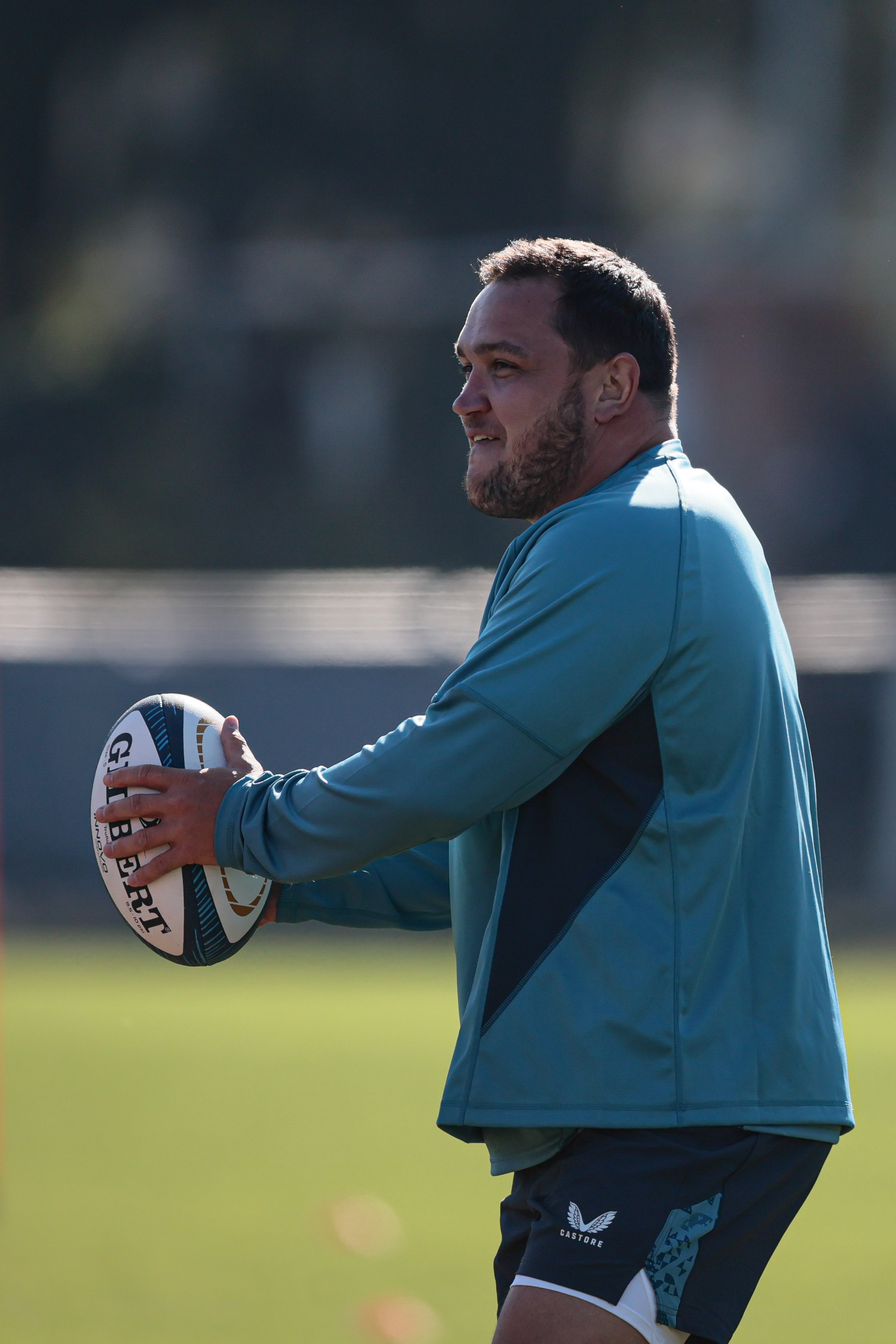 The English national rugby team held an intense session in Argentina before the upcoming international test match San Isidro, Argentina – June 26, 2025: Jamie George, Captain of the England national rugby team...
