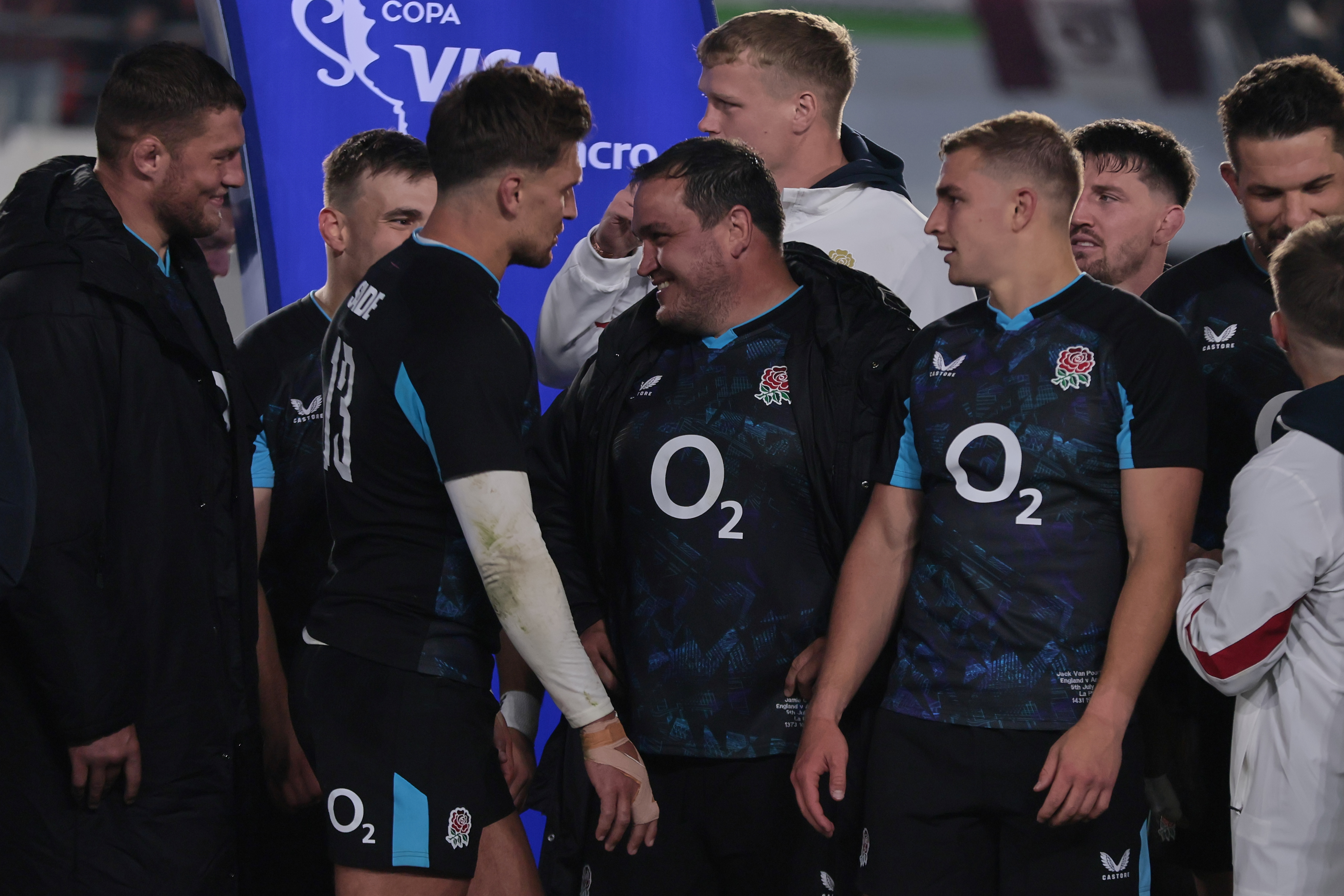 Los Pumas lose 35-12 against a dominant English side in international friendly La Plata, Argentina - July 5, 2025: Argentina's national rugby team, Los Pumas, lost 35-12 to Eng...