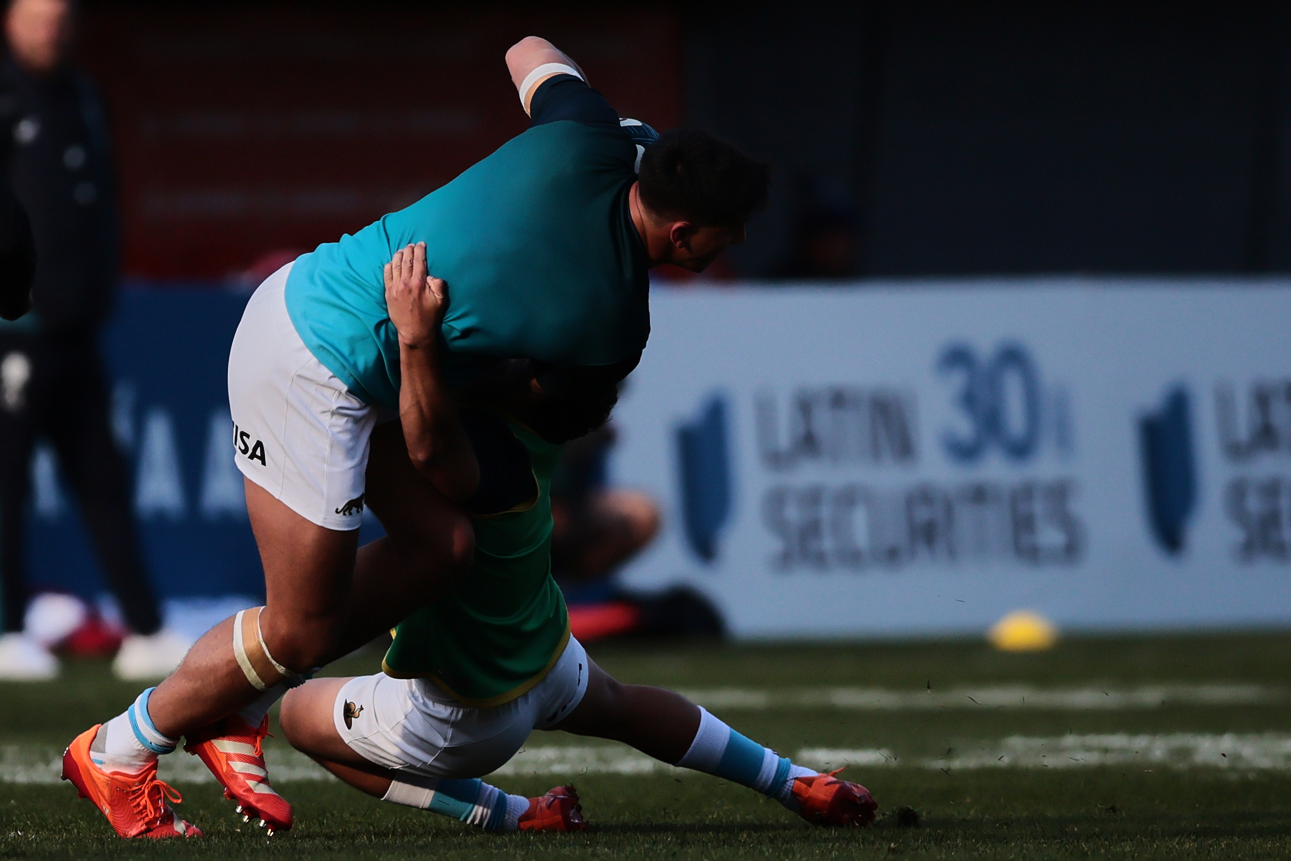 Los Pumas lose 35-12 against a dominant English side in international friendly La Plata, Argentina - July 5, 2025: Argentina's national rugby team, Los Pumas, lost 35-12 to Eng...