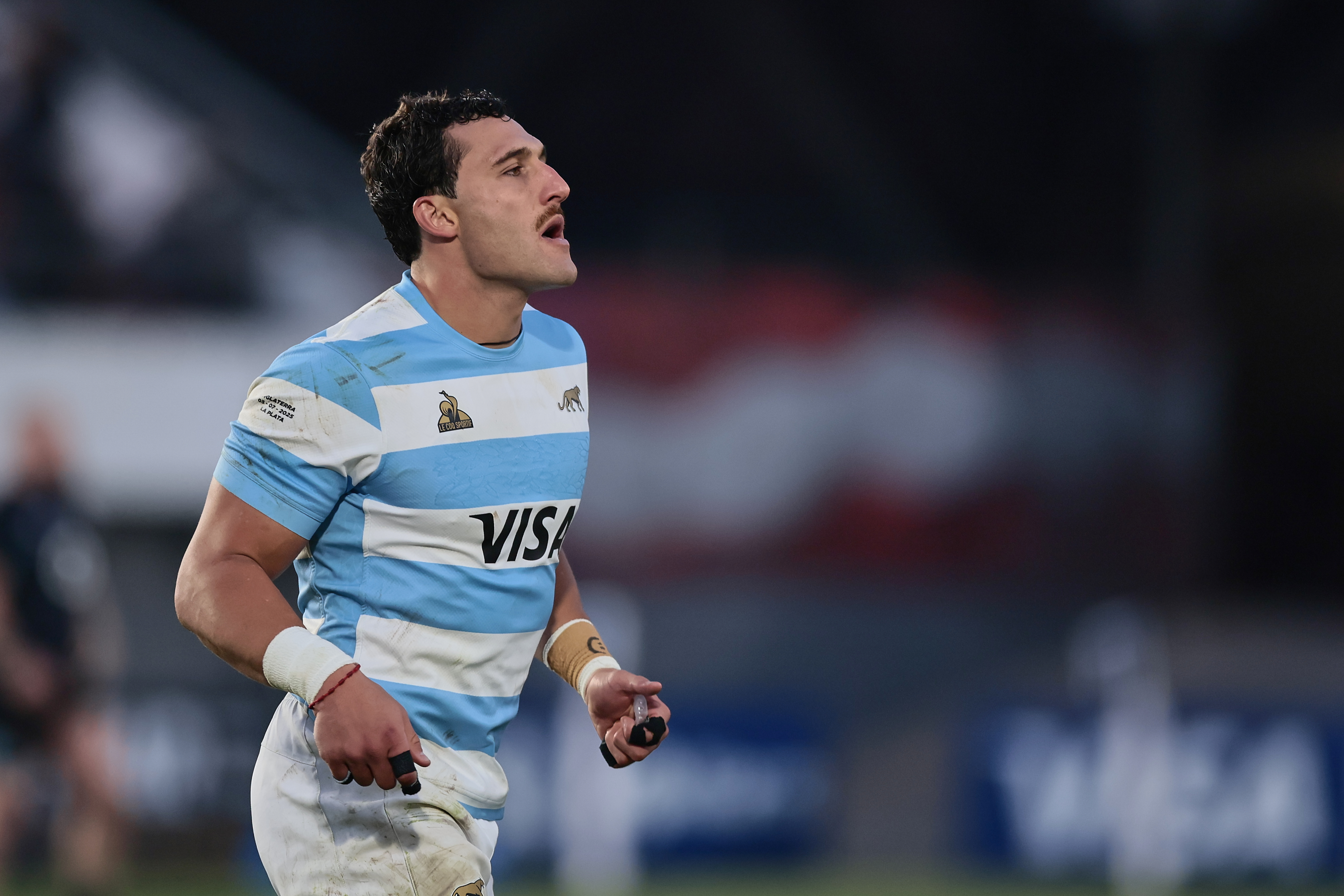 Los Pumas lose 35-12 against a dominant English side in international friendly La Plata, Argentina - July 5, 2025: Argentina's national rugby team, Los Pumas, lost 35-12 to Eng...