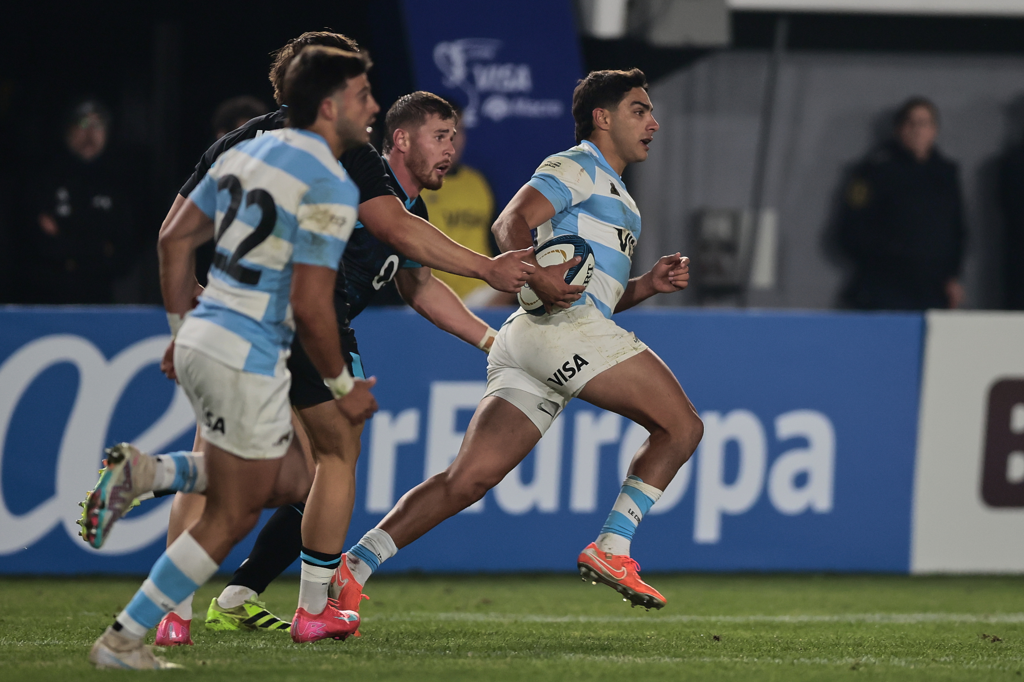 La Plata, Argentina - July 5, 2025: Argentina's national rugby team, Los Pumas, lost 35-12 to Eng...