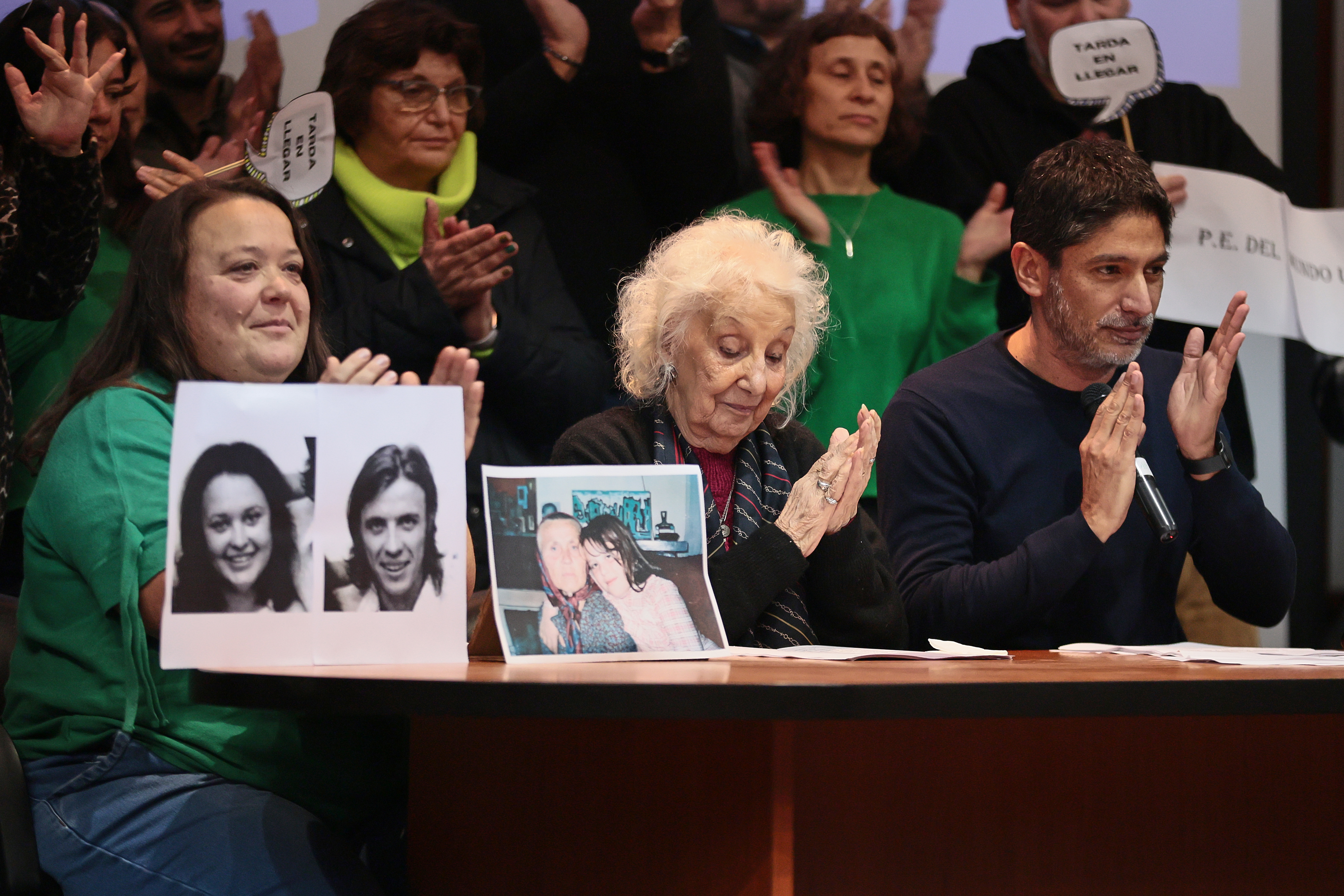 Historic recovery amid attacks and funding cuts to memory and justice policies Buenos Aires, Argentina - July 7, 2025: Human rights group Abuelas de Plaza de Mayo announced on ...