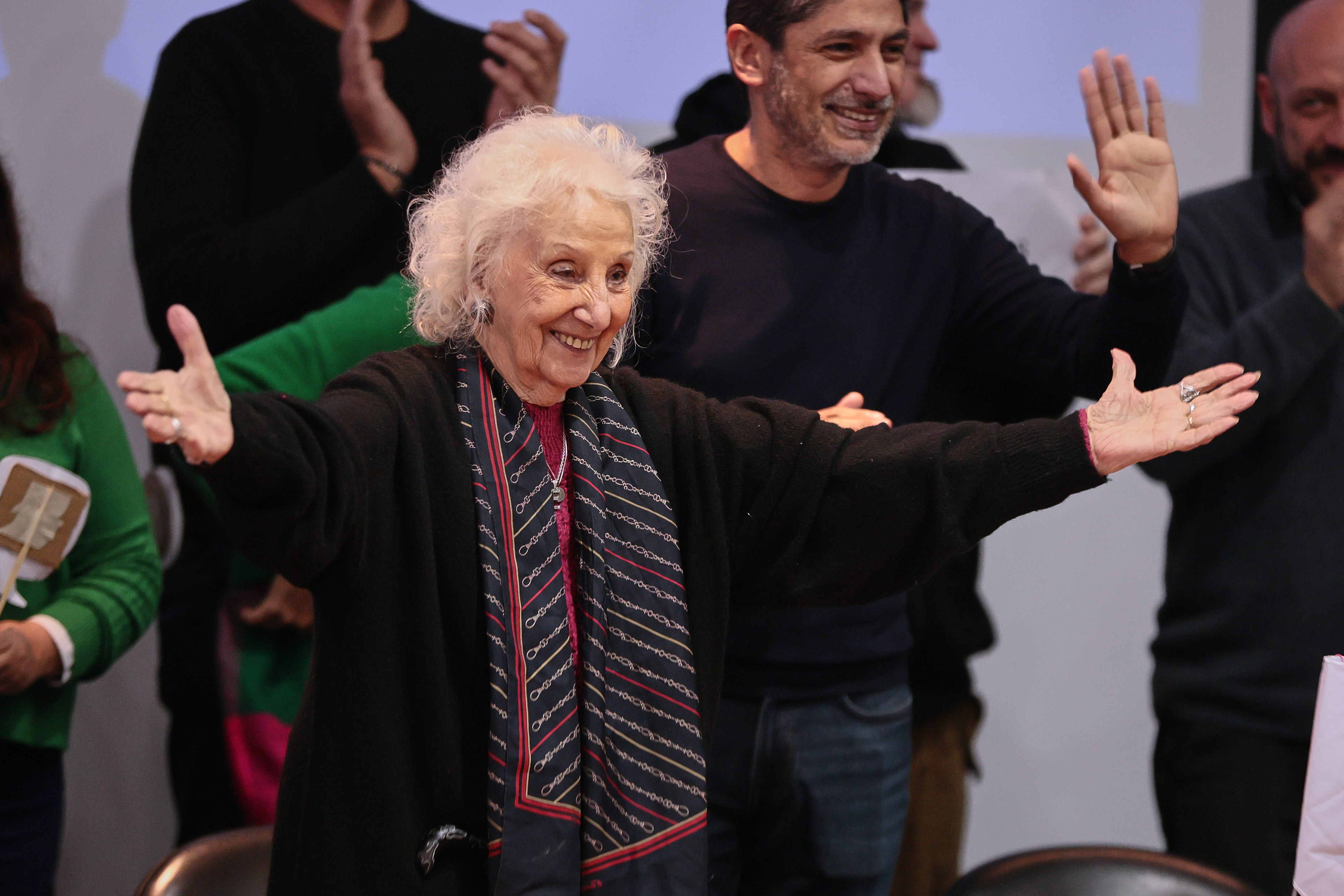 Buenos Aires, Argentina - July 7, 2025: Human rights group Abuelas de Plaza de Mayo announced on ...