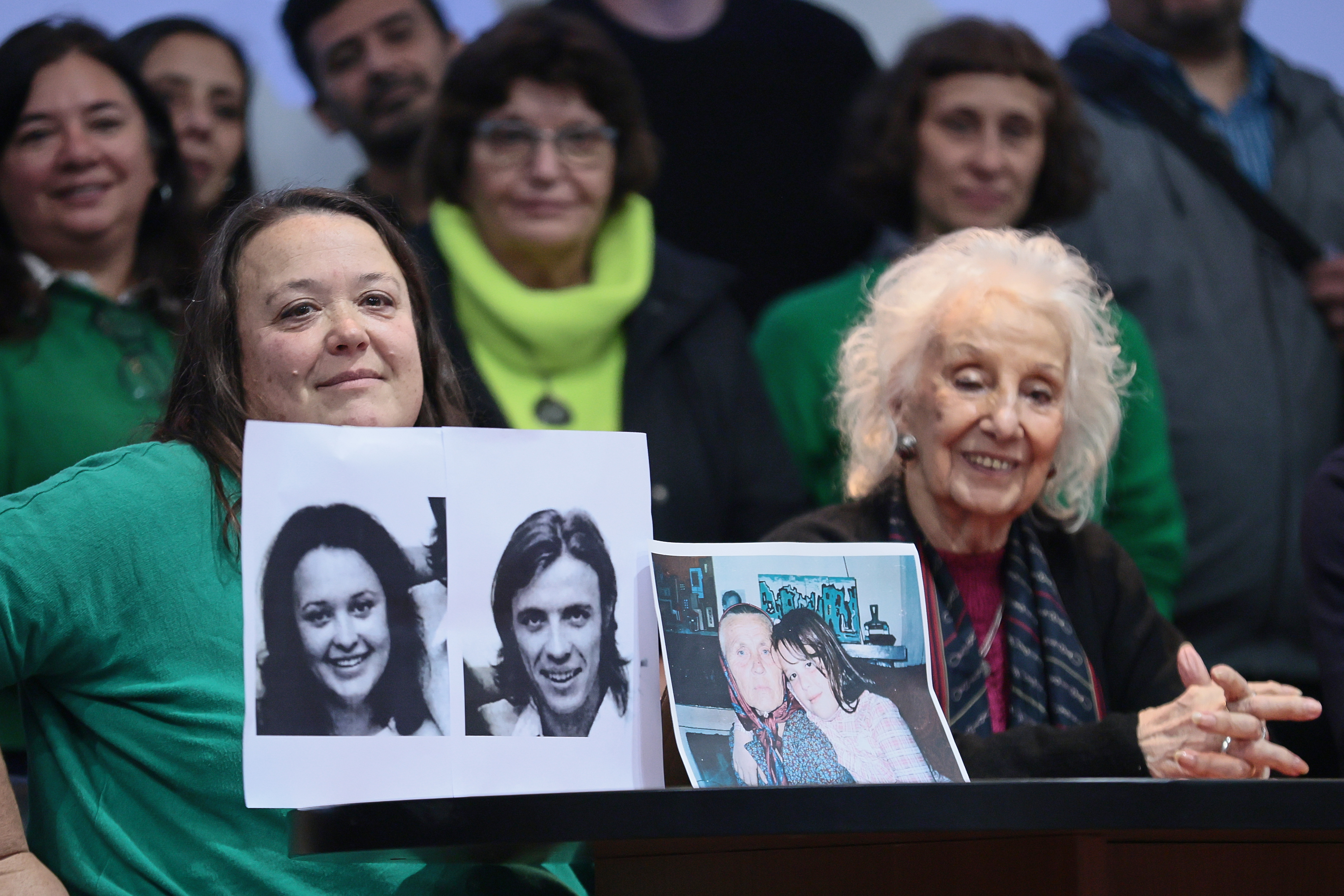Buenos Aires, Argentina - July 7, 2025: Human rights group Abuelas de Plaza de Mayo announced on ...