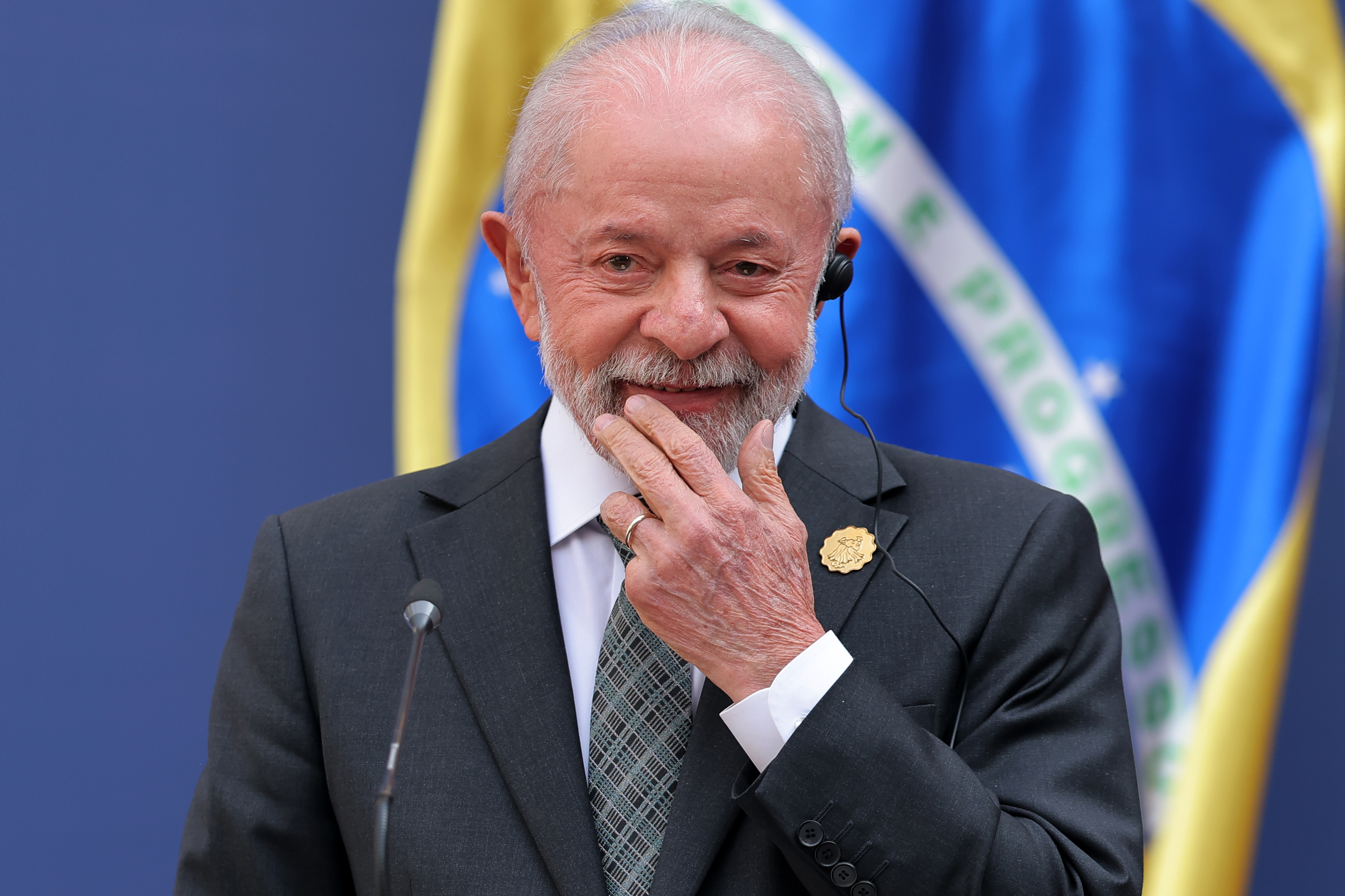 Latin American and European leaders meet for ‘Democracy Always’ high-level event Santiago, Chile – July 21, 2025: Participating presidents provide a joint statement to the medi...