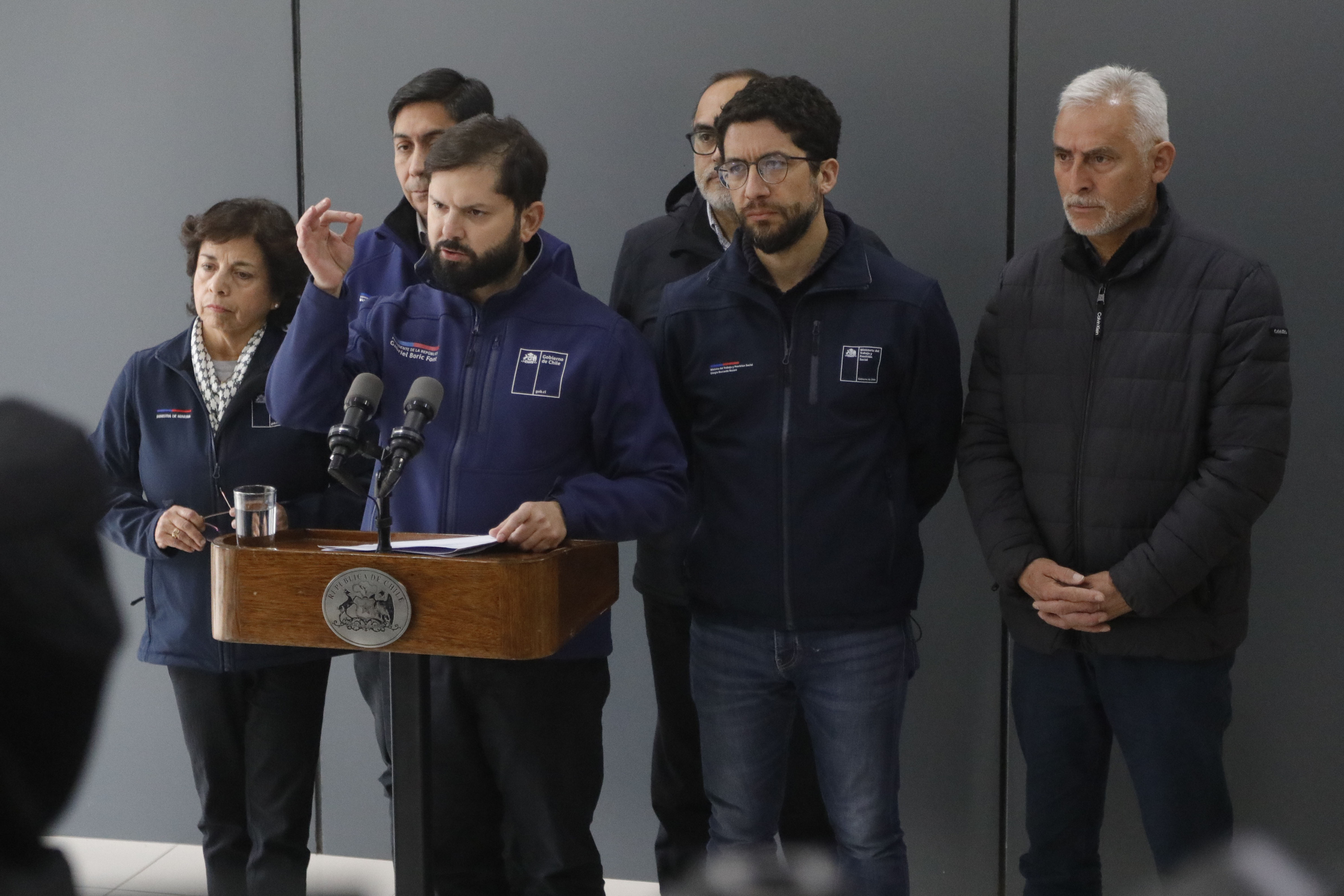 Rancagua, 2 de Agosto 2025Presidente Boric llega hasta El Teniente en Rancagua para reunirse co...