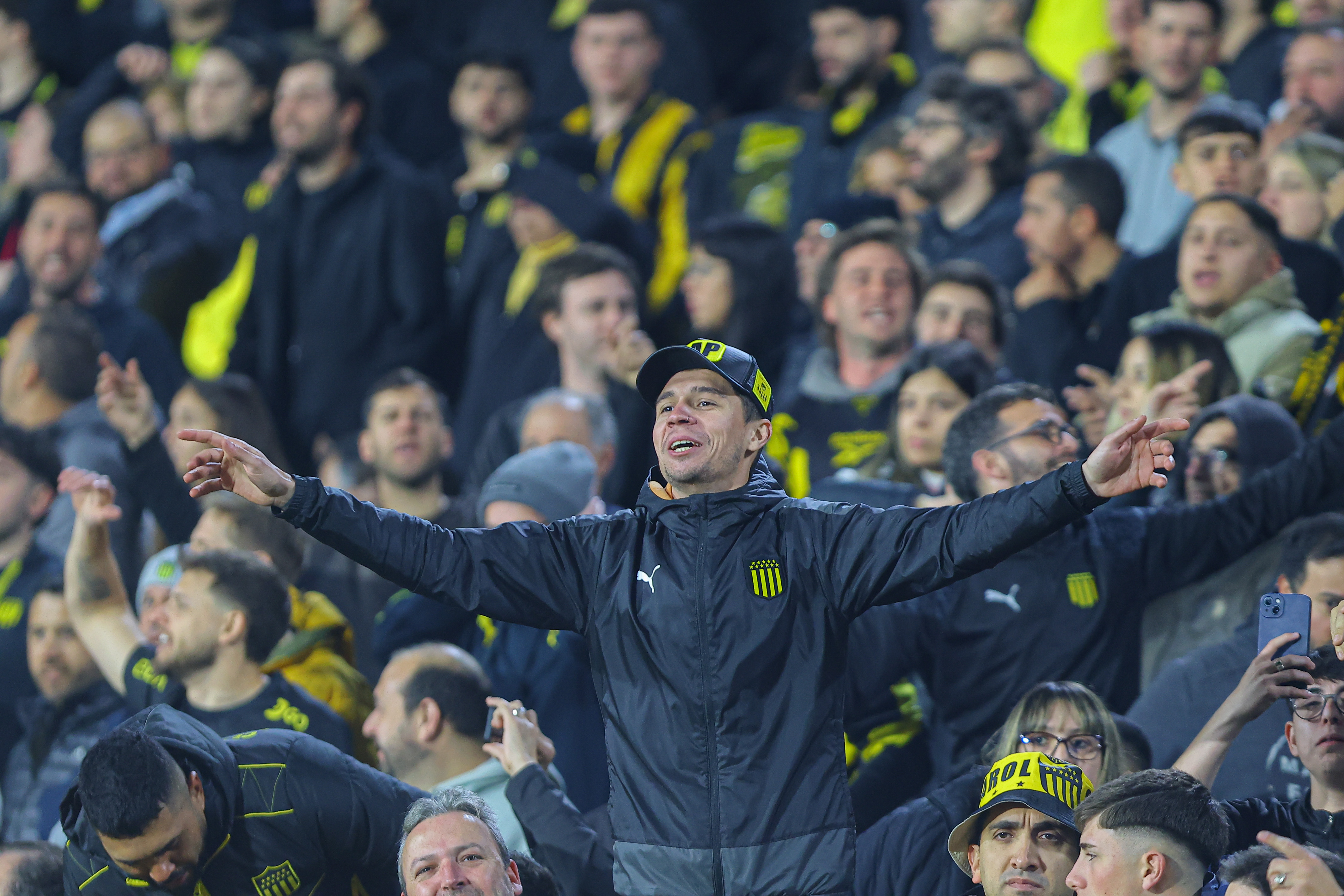 Montevideo, Uruguay – August 12, 2025: Peñarol hosts Racing Club at Campeón del Siglo Stadium...