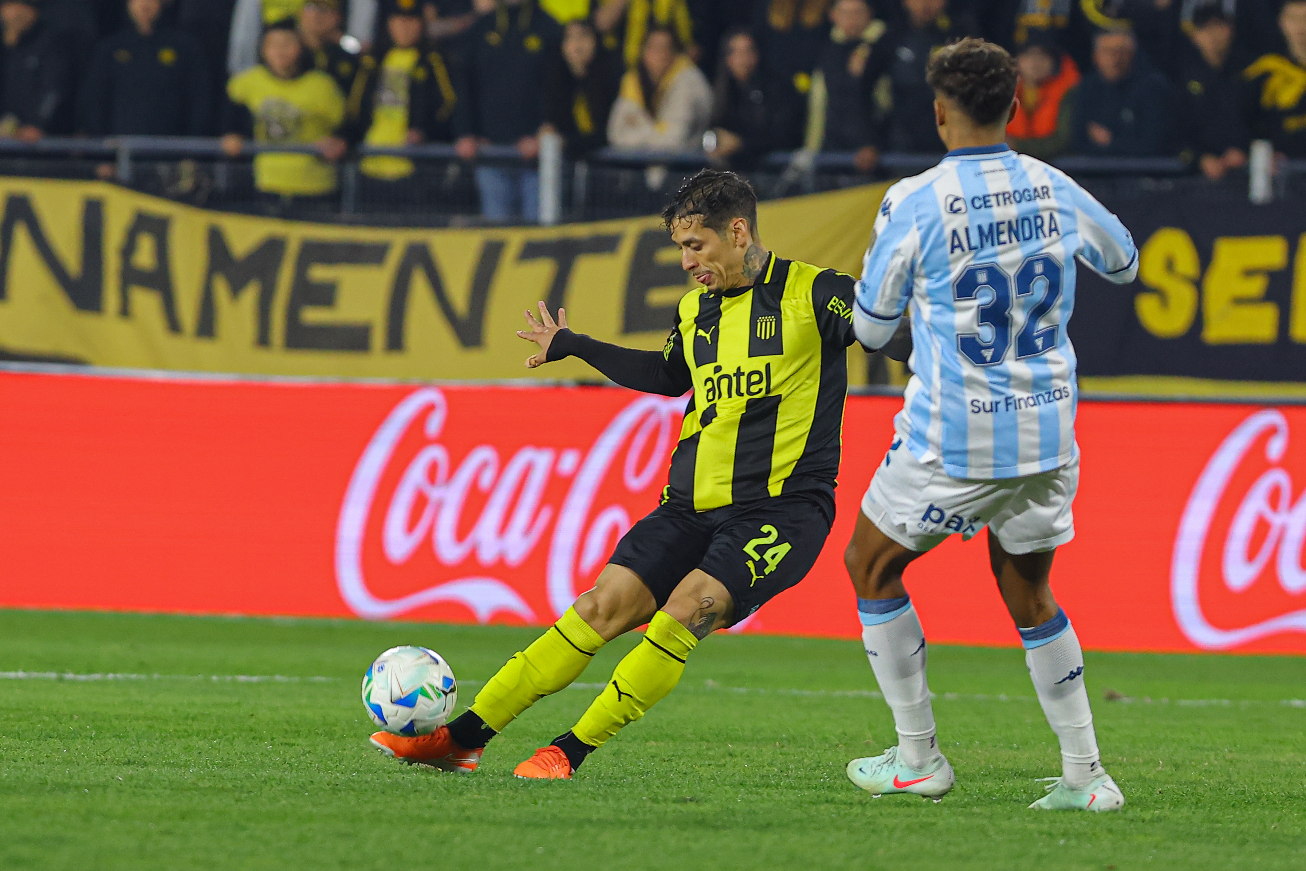 Montevideo, Uruguay – August 12, 2025: Peñarol hosts Racing Club at Campeón del Siglo Stadium...