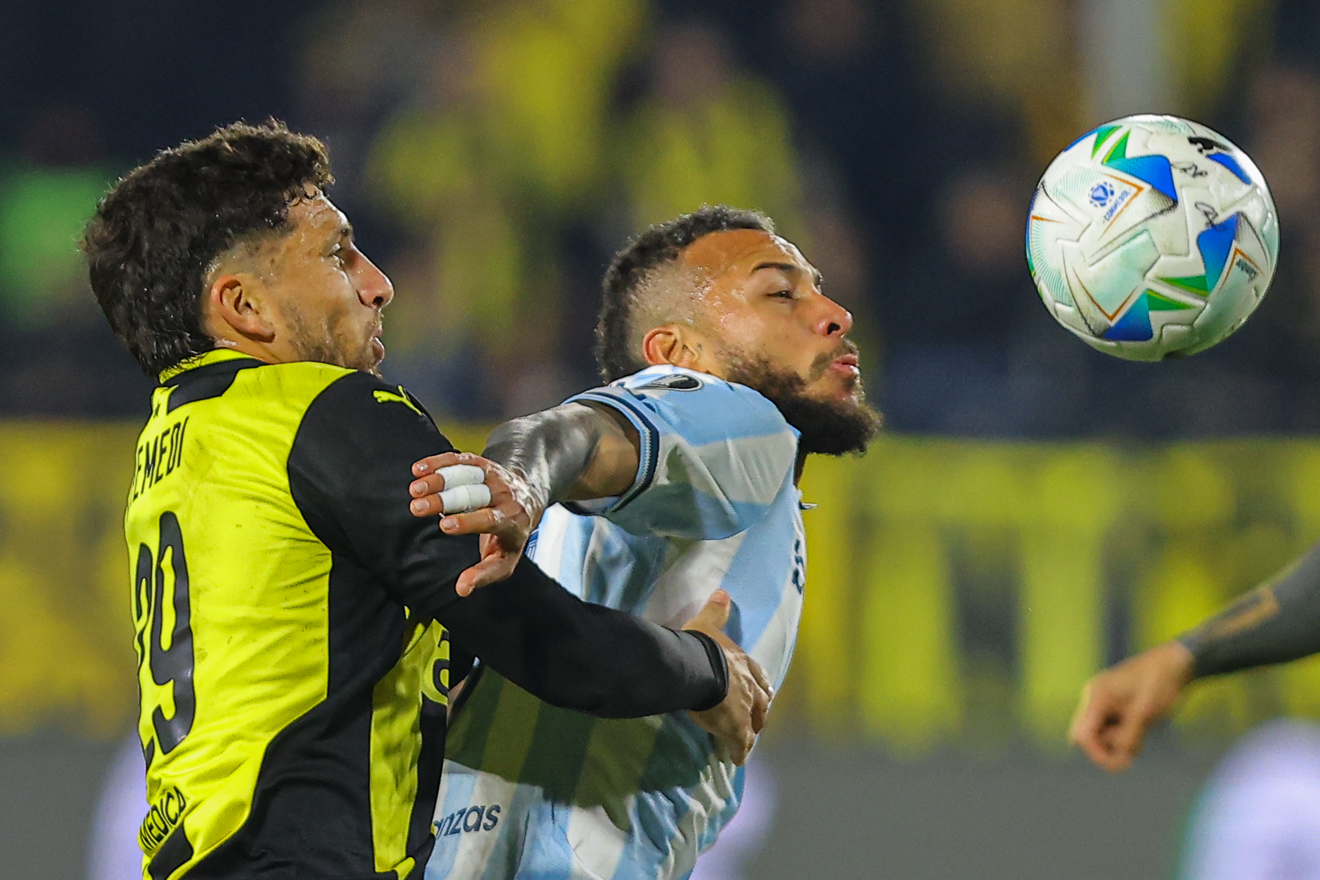 Montevideo, Uruguay – August 12, 2025: Peñarol hosts Racing Club at Campeón del Siglo Stadium...