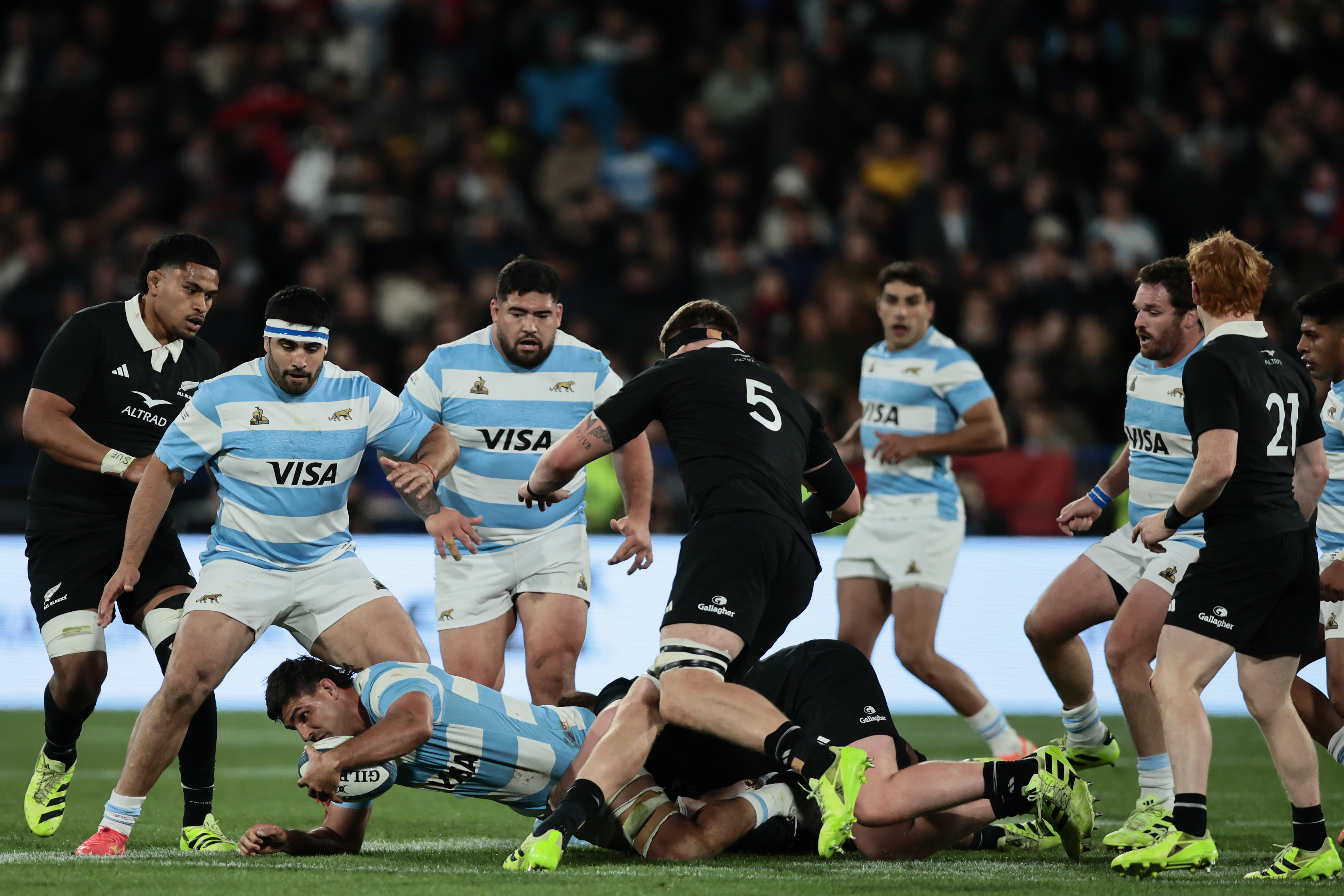 Los Pumas enfrentan a los All Blacks en Buenos Aires por el Rugby Championship Buenos Aires, Argentina – 23 agosto, 2025: La selección argentina de rugby, Los Pumas, se mide...