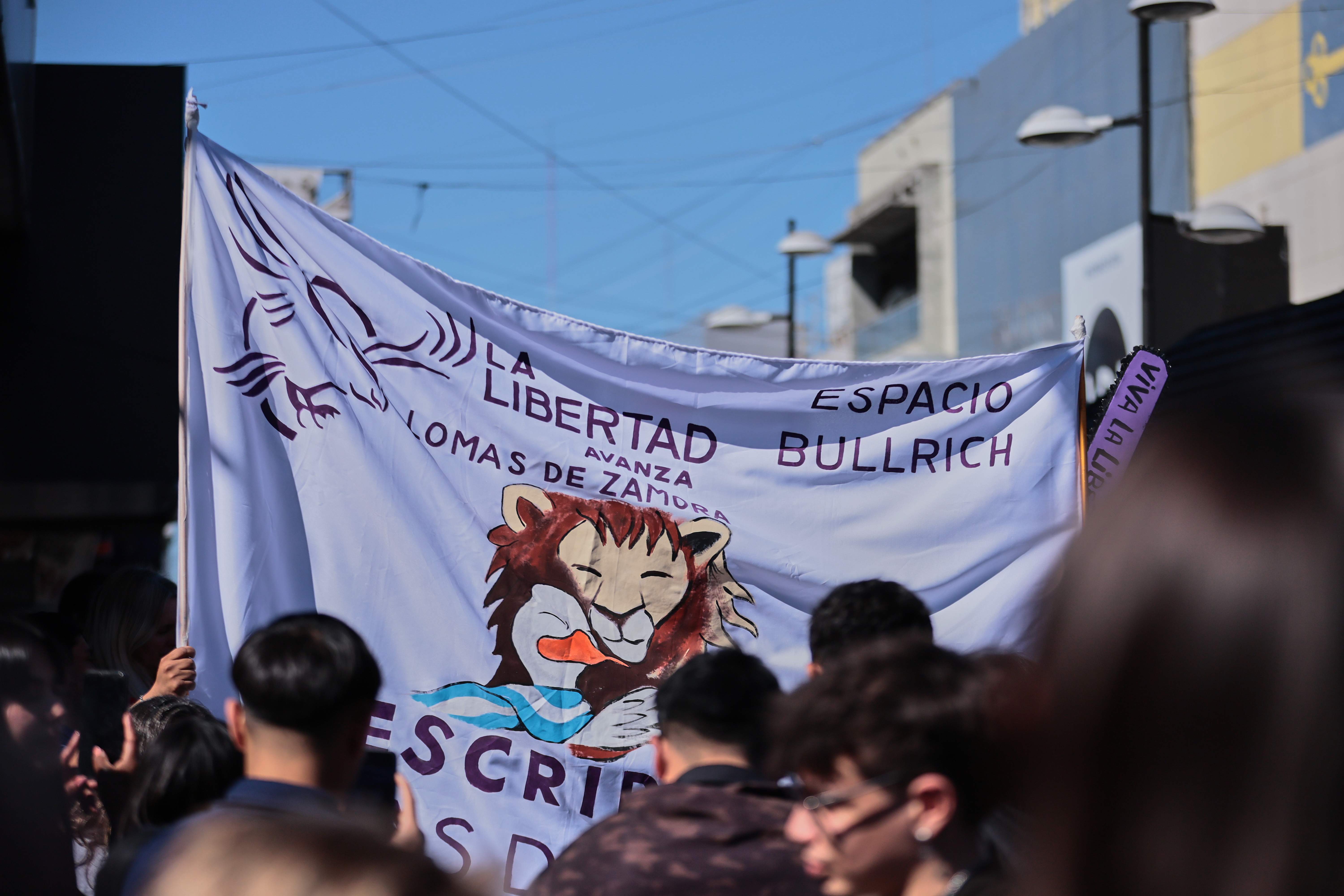 Lomas de Zamora, Argentina – August 27, 2025: Protesters attack Argentine President Javier Mile...