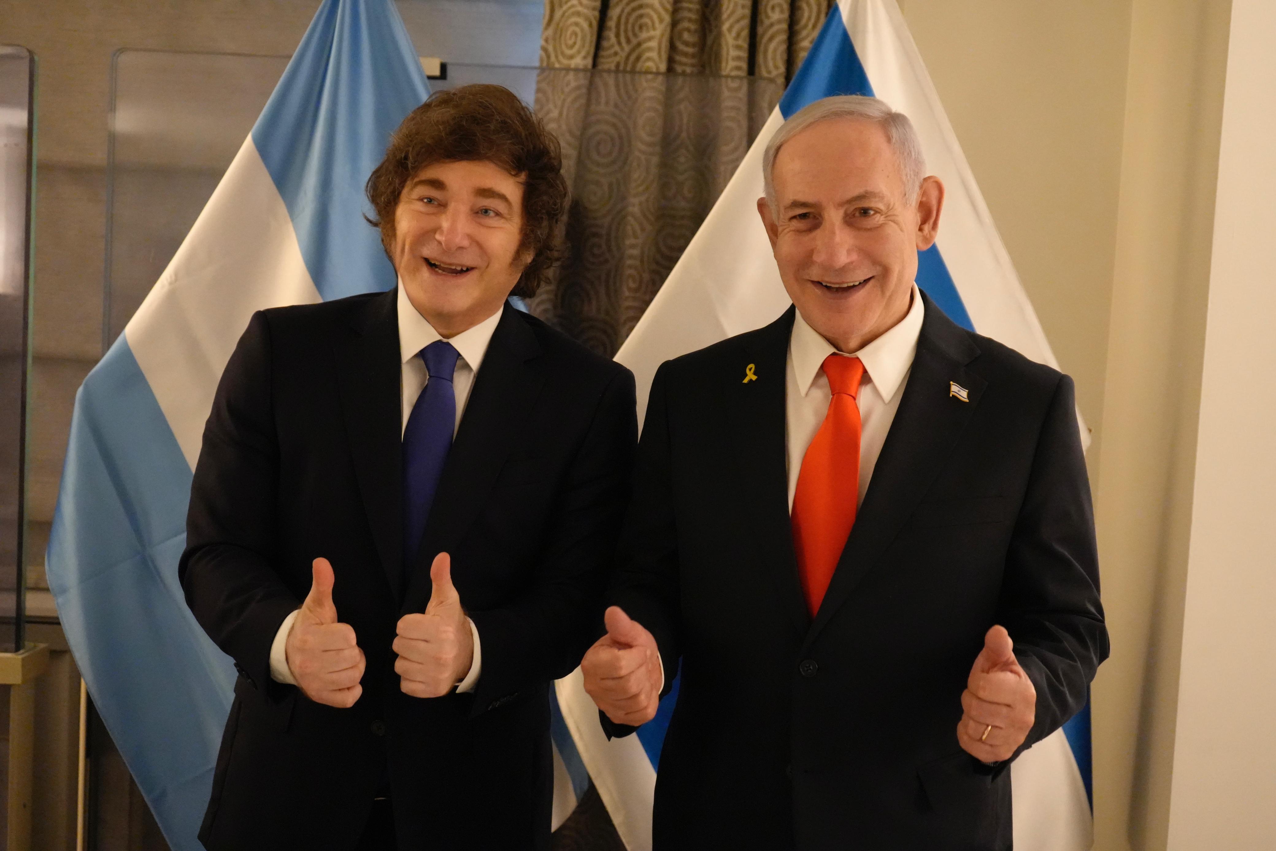 IMG-20250925-WA0038 Milei se reunió en Nueva York con Netanyahu. Foto: Prensa Presidencia/ Handout via UNAR AGENCY.