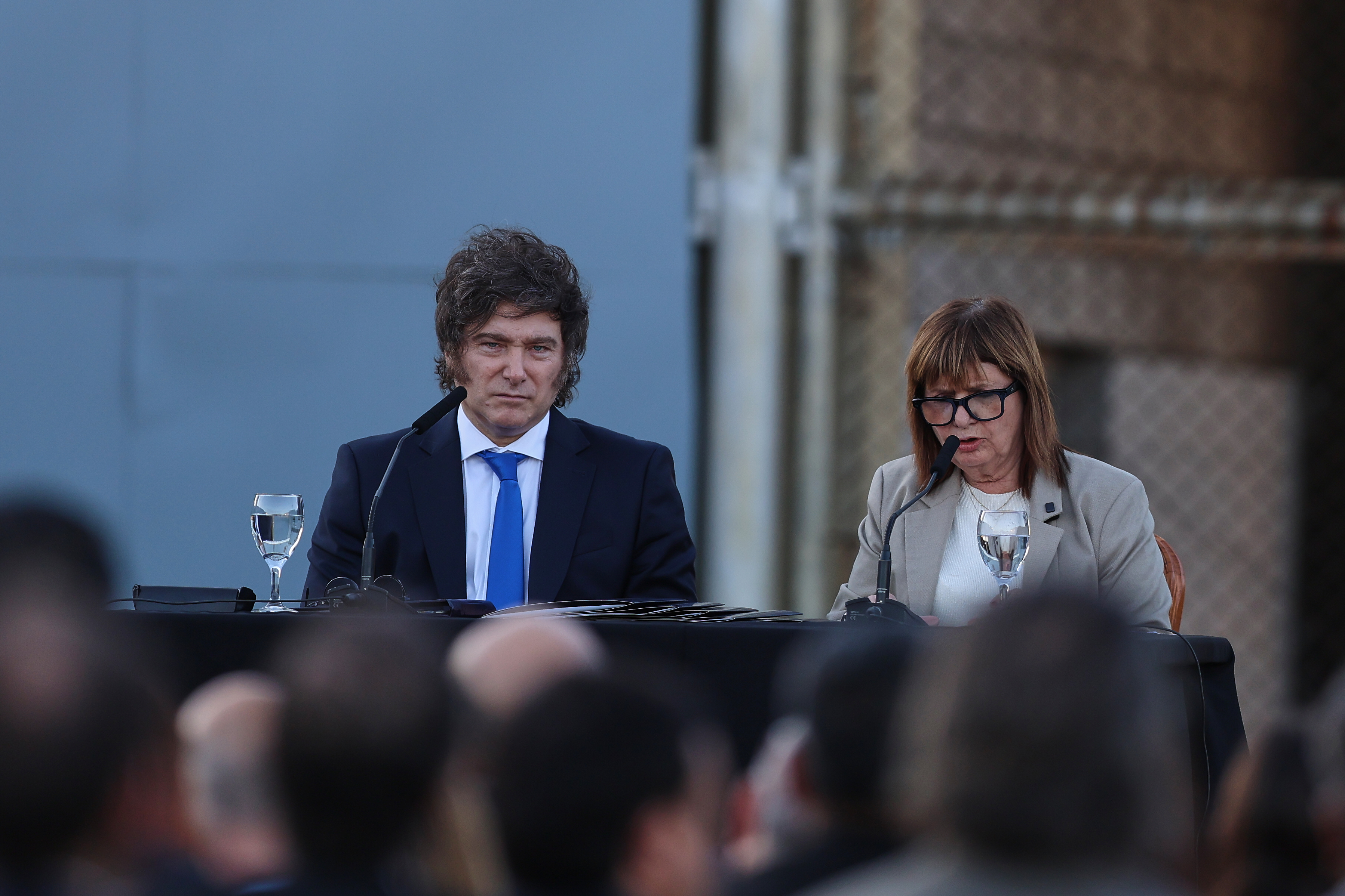 0L1A9946 Javier Milei - Presidente de Argentina- PATRICIA BULLRICH - Javier Milei presents the new Argenti...