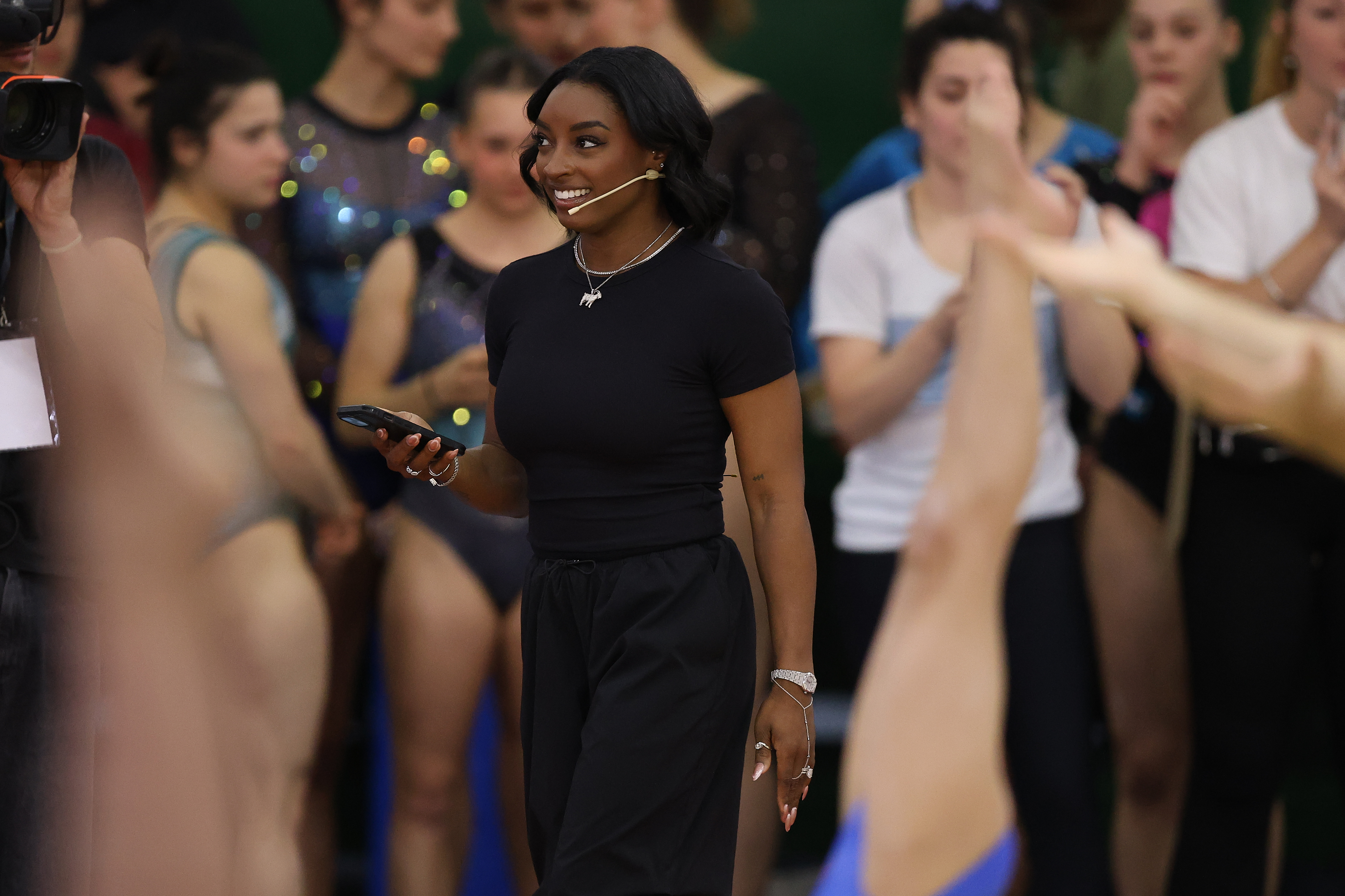 The Olympic champion was declared honorary guest of the city after inspiring thousands of young Argentine athletes Buenos Aires, Argentina – October 9, 2025: U.S. gymnast Simone Biles concluded her visit to Bue...