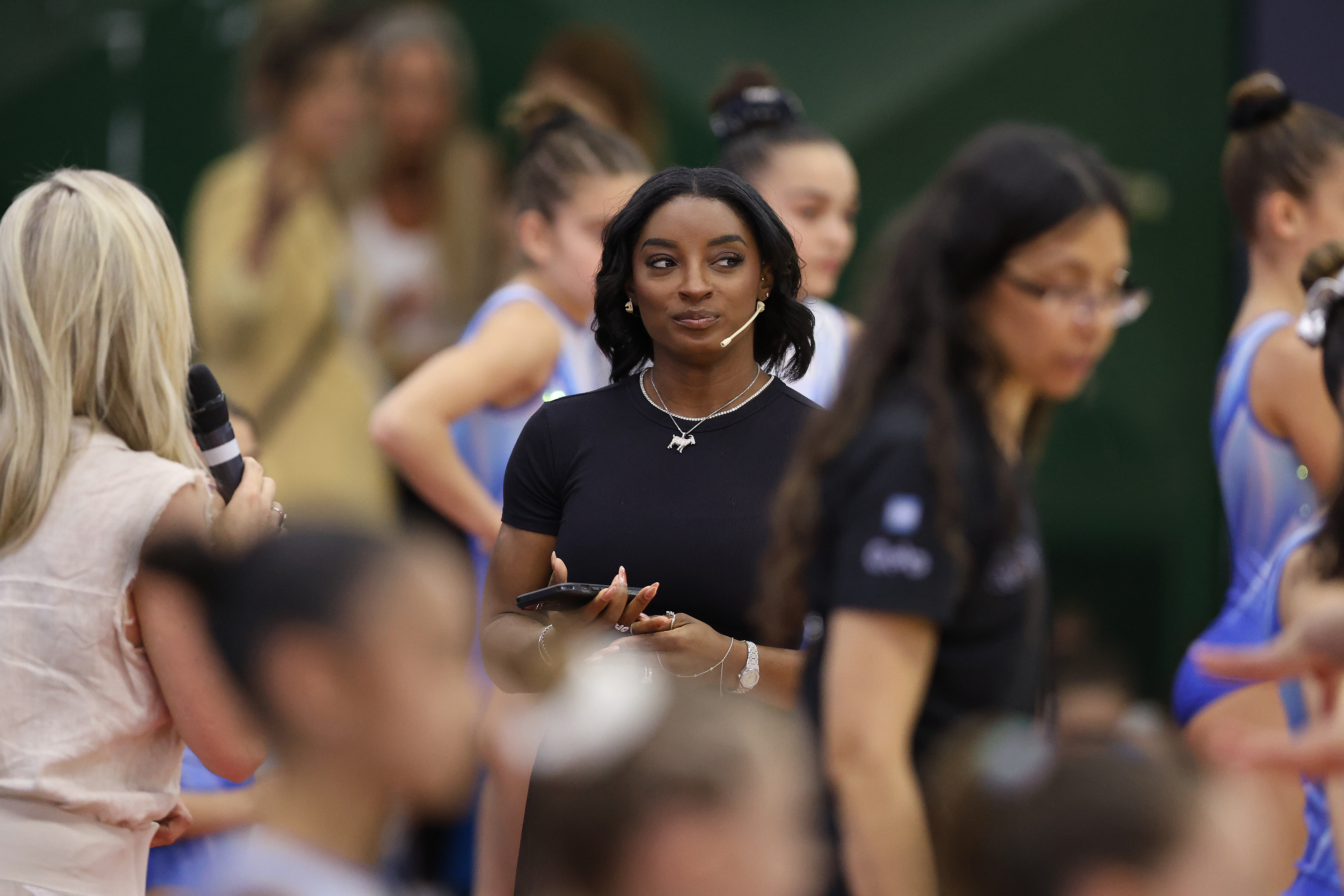 The Olympic champion was declared honorary guest of the city after inspiring thousands of young Argentine athletes Buenos Aires, Argentina – October 9, 2025: U.S. gymnast Simone Biles concluded her visit to Bue...