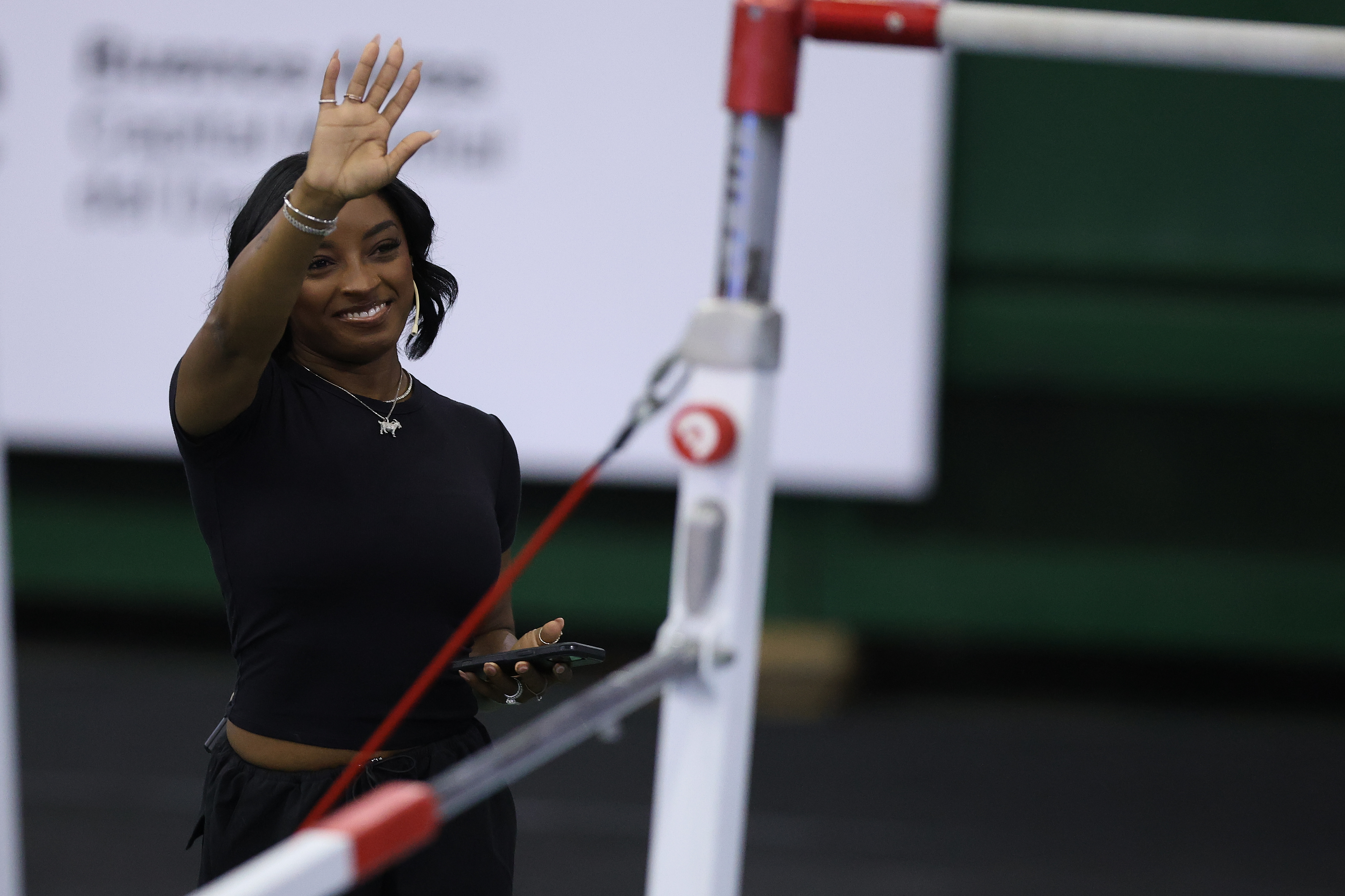 The Olympic champion was declared honorary guest of the city after inspiring thousands of young Argentine athletes Buenos Aires, Argentina – October 9, 2025: U.S. gymnast Simone Biles concluded her visit to Bue...