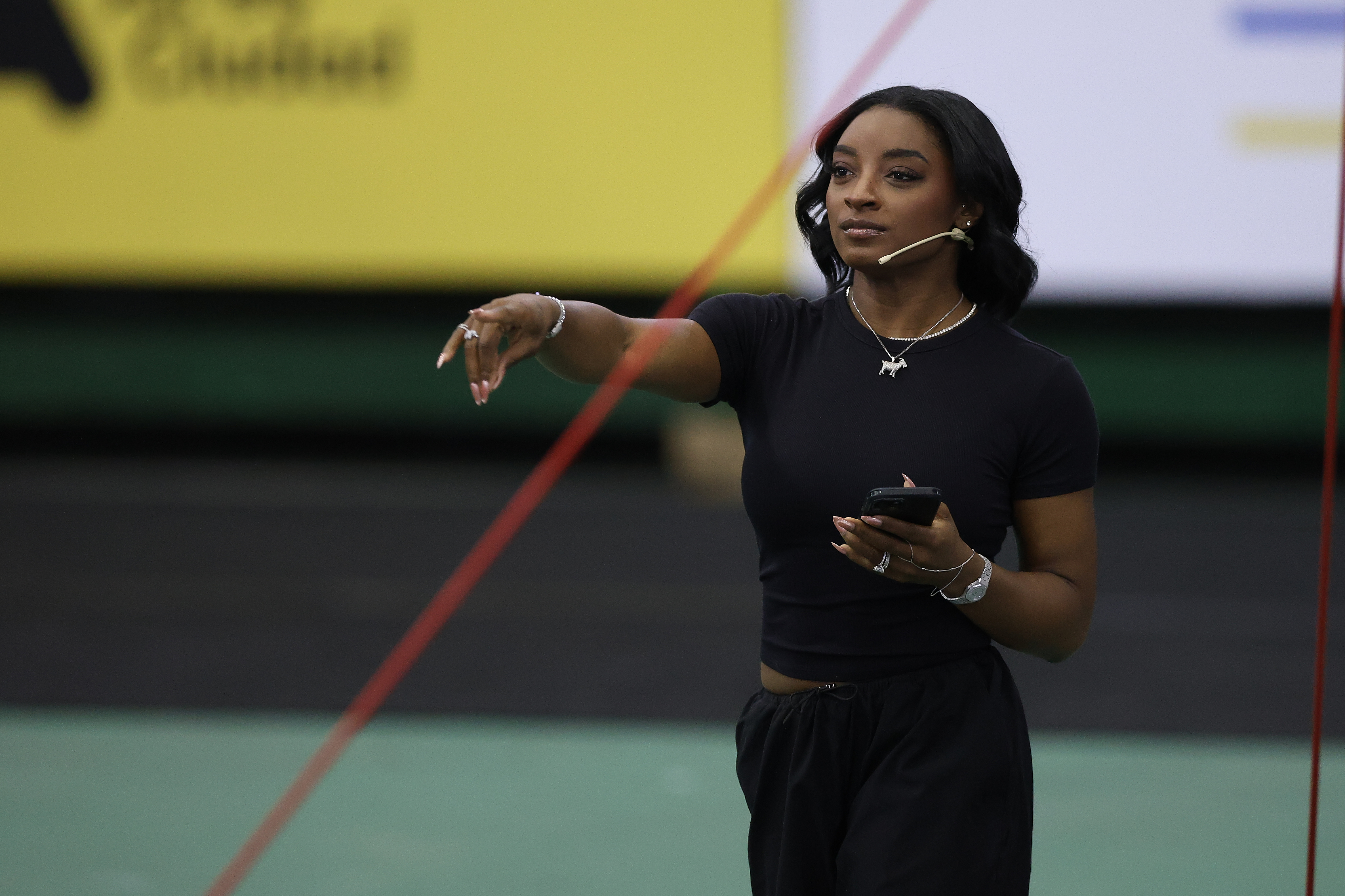 The Olympic champion was declared honorary guest of the city after inspiring thousands of young Argentine athletes Buenos Aires, Argentina – October 9, 2025: U.S. gymnast Simone Biles concluded her visit to Bue...