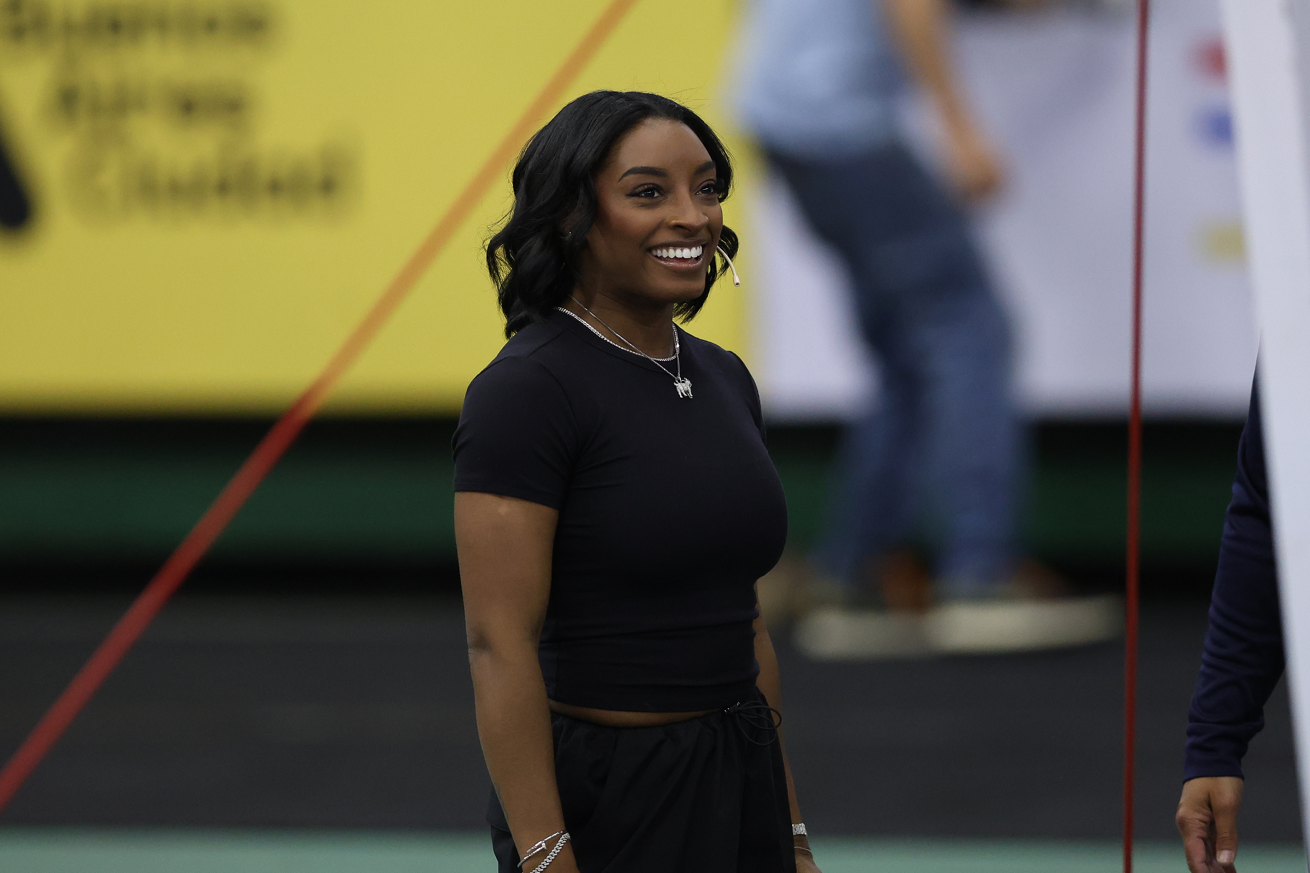 The Olympic champion was declared honorary guest of the city after inspiring thousands of young Argentine athletes Buenos Aires, Argentina – October 9, 2025: U.S. gymnast Simone Biles concluded her visit to Bue...