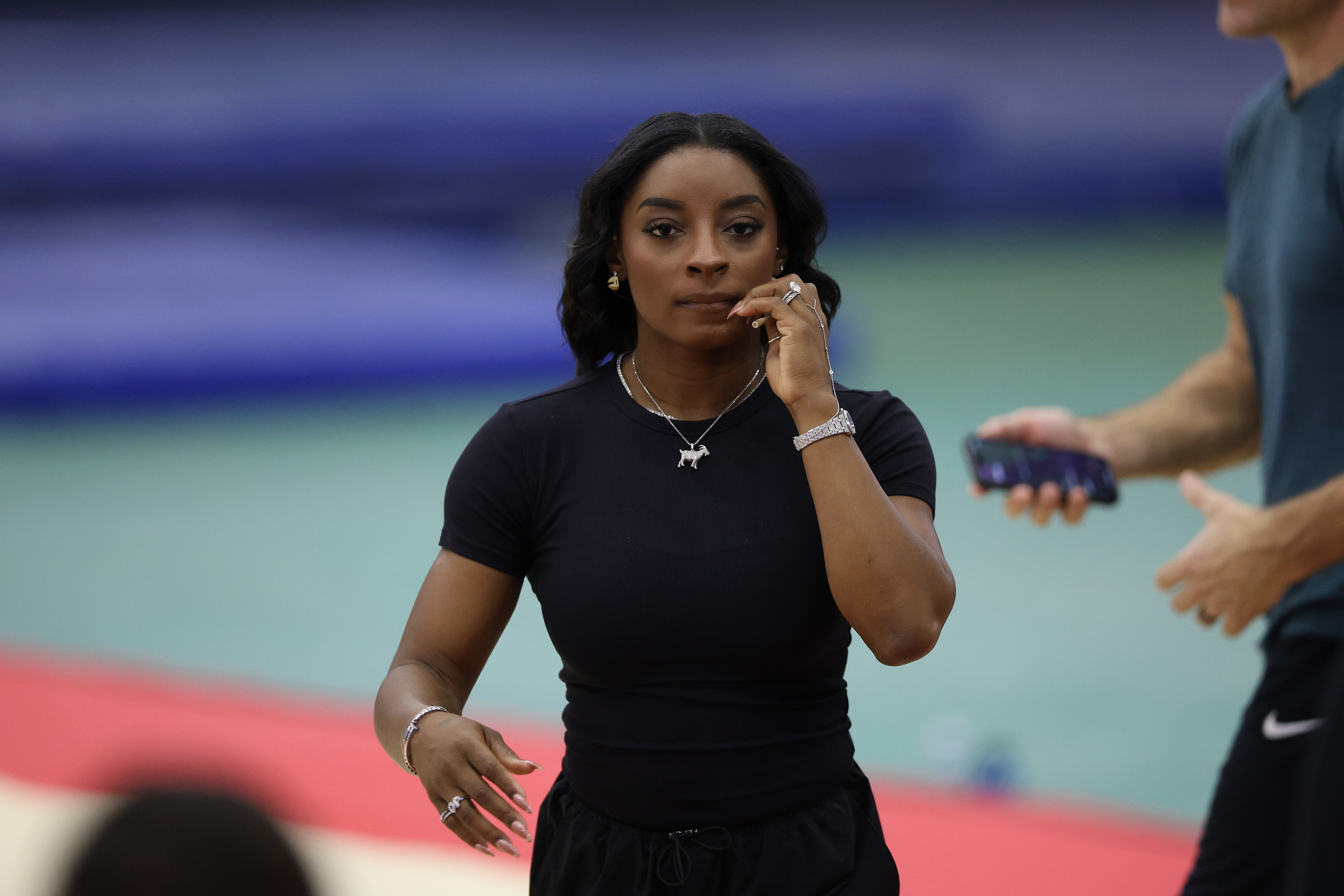 The Olympic champion was declared honorary guest of the city after inspiring thousands of young Argentine athletes Buenos Aires, Argentina – October 9, 2025: U.S. gymnast Simone Biles concluded her visit to Bue...