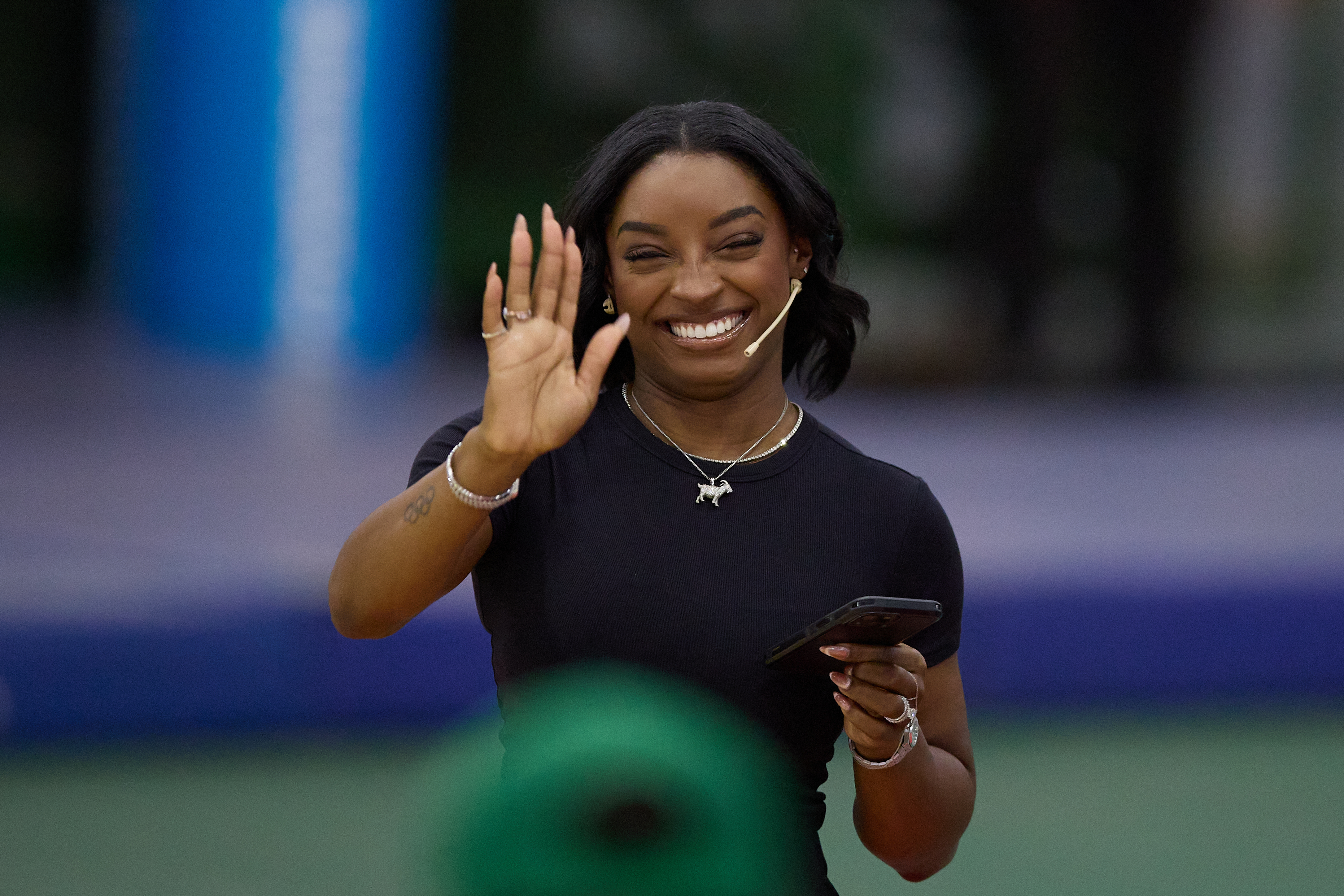 The Olympic champion was declared honorary guest of the city after inspiring thousands of young Argentine athletes Buenos Aires, Argentina – October 9, 2025: U.S. gymnast Simone Biles concluded her visit to Bue...