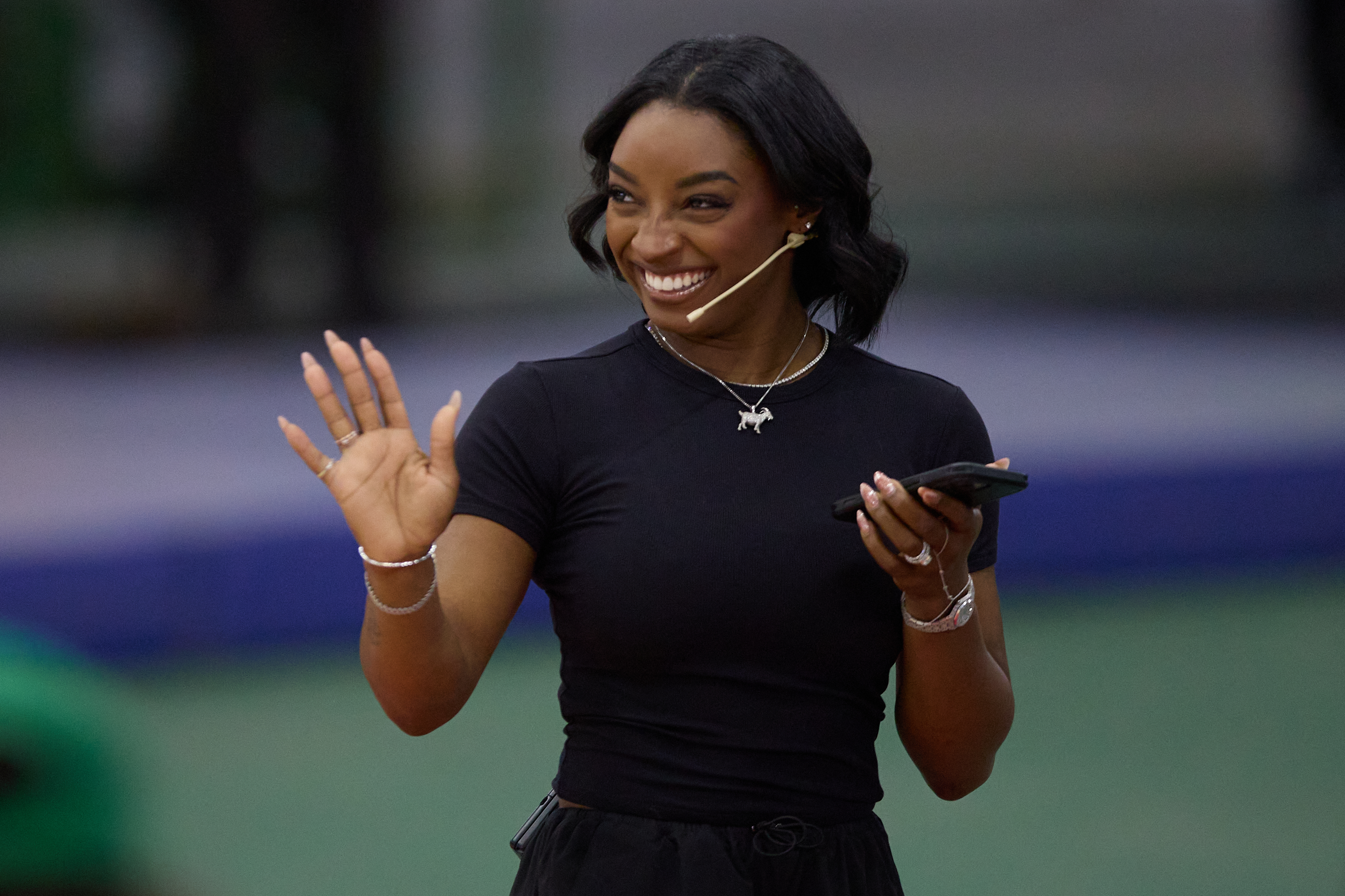 The Olympic champion was declared honorary guest of the city after inspiring thousands of young Argentine athletes Buenos Aires, Argentina – October 9, 2025: U.S. gymnast Simone Biles concluded her visit to Bue...